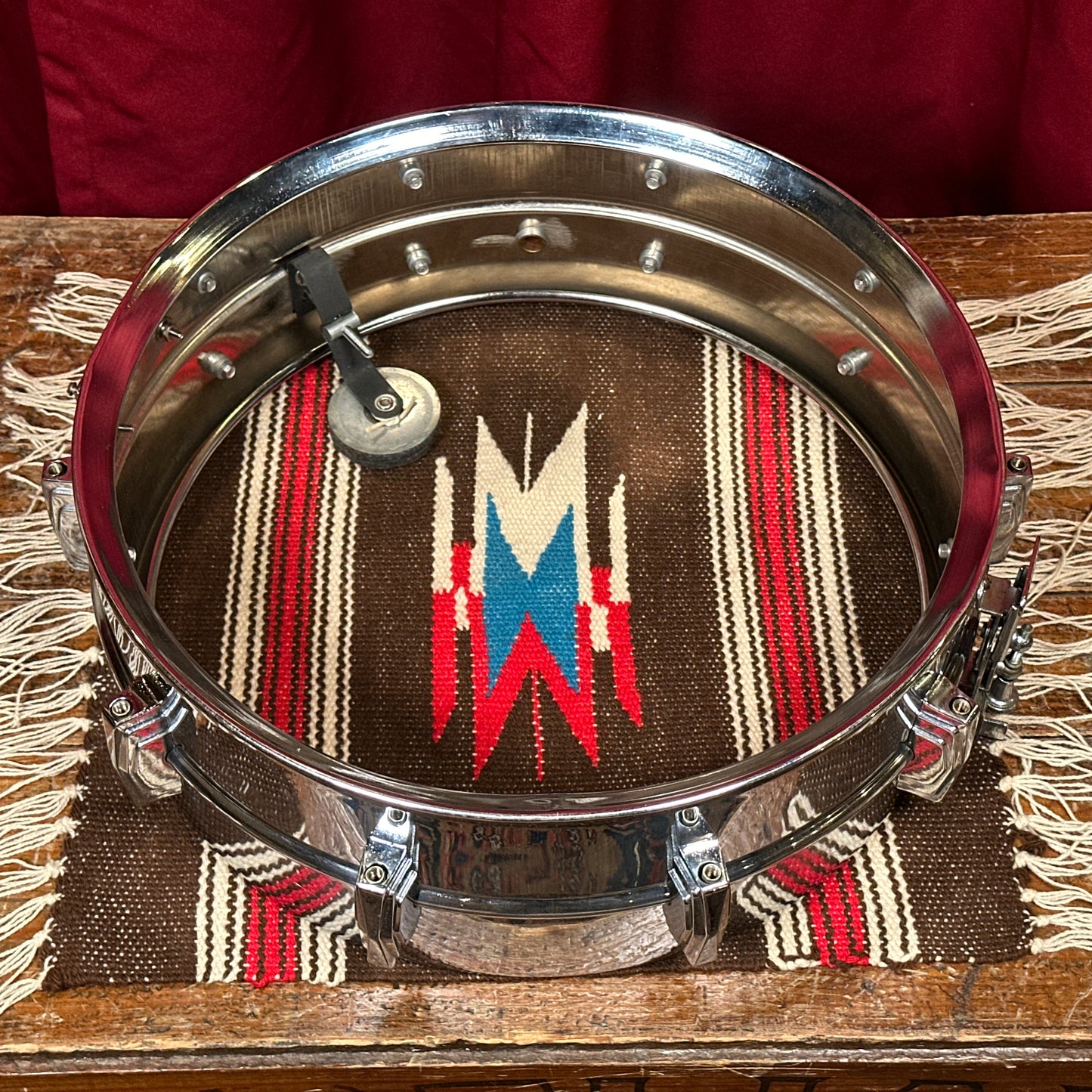 1960s Ludwig 5x14 Pre-Serial Super 400 Supraphonic Chrome Over Brass Snare Drum COB