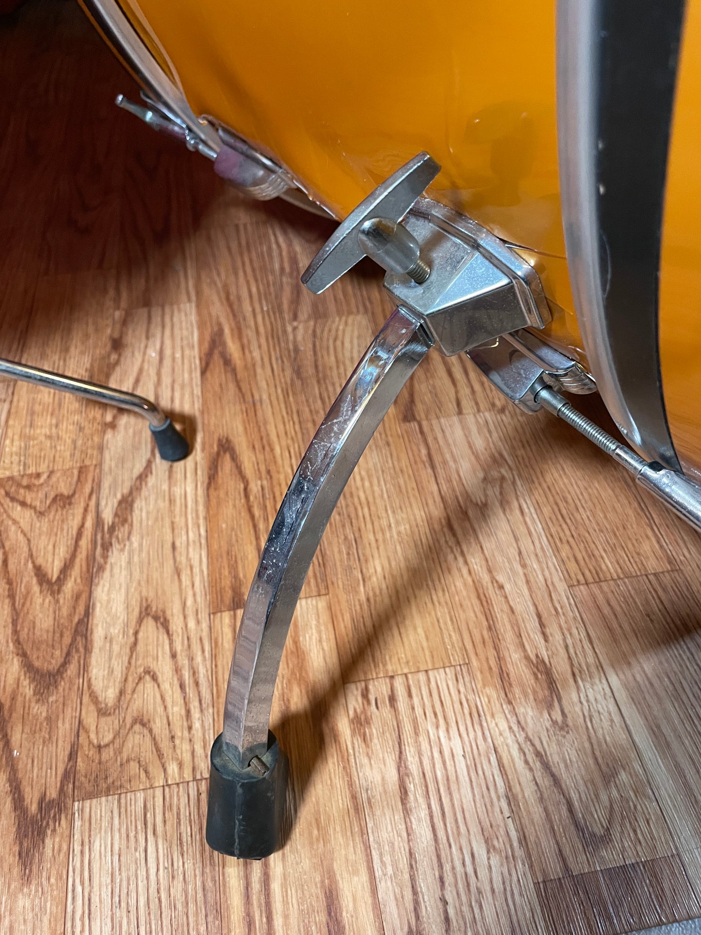 1979 Ludwig Concert Tom Drum Set Gold Silk 24/13/14/15/18