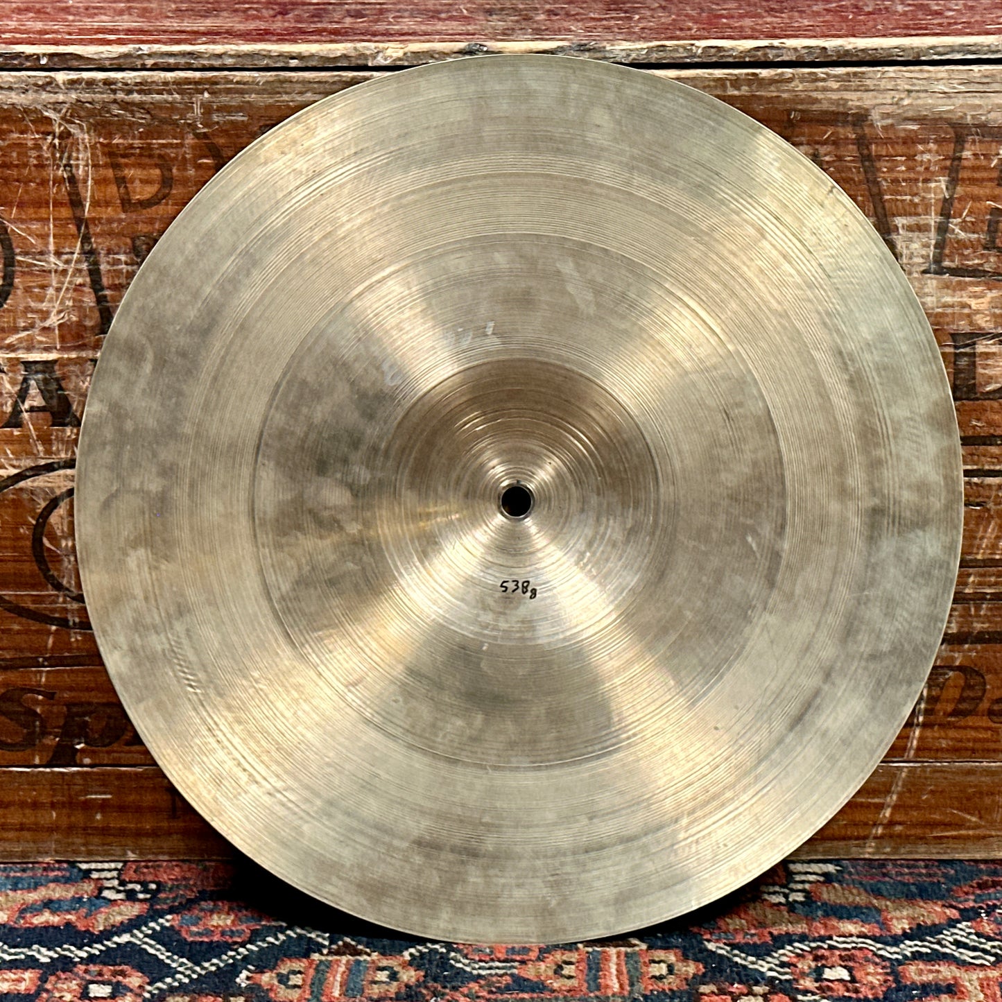 13" Zildjian A 1940s-50s Trans Stamp / 2nd Stamp Hi-Hat Cymbal Pair 446g/538g *Video Demo*