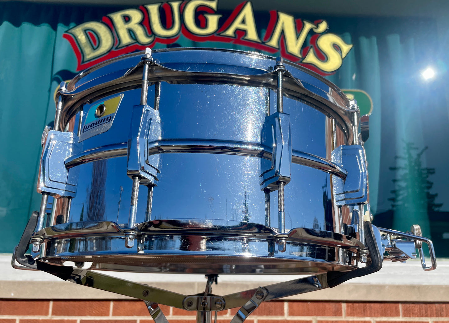 1972 Ludwig 6.5x14 No. 411 Super Sensitive Snare Drum Supraphonic