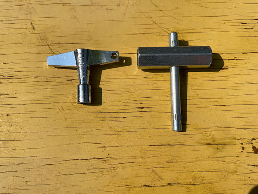 Vintage Ludwig Drum Tuning Key and Rail Consolette Hex Wrench Key