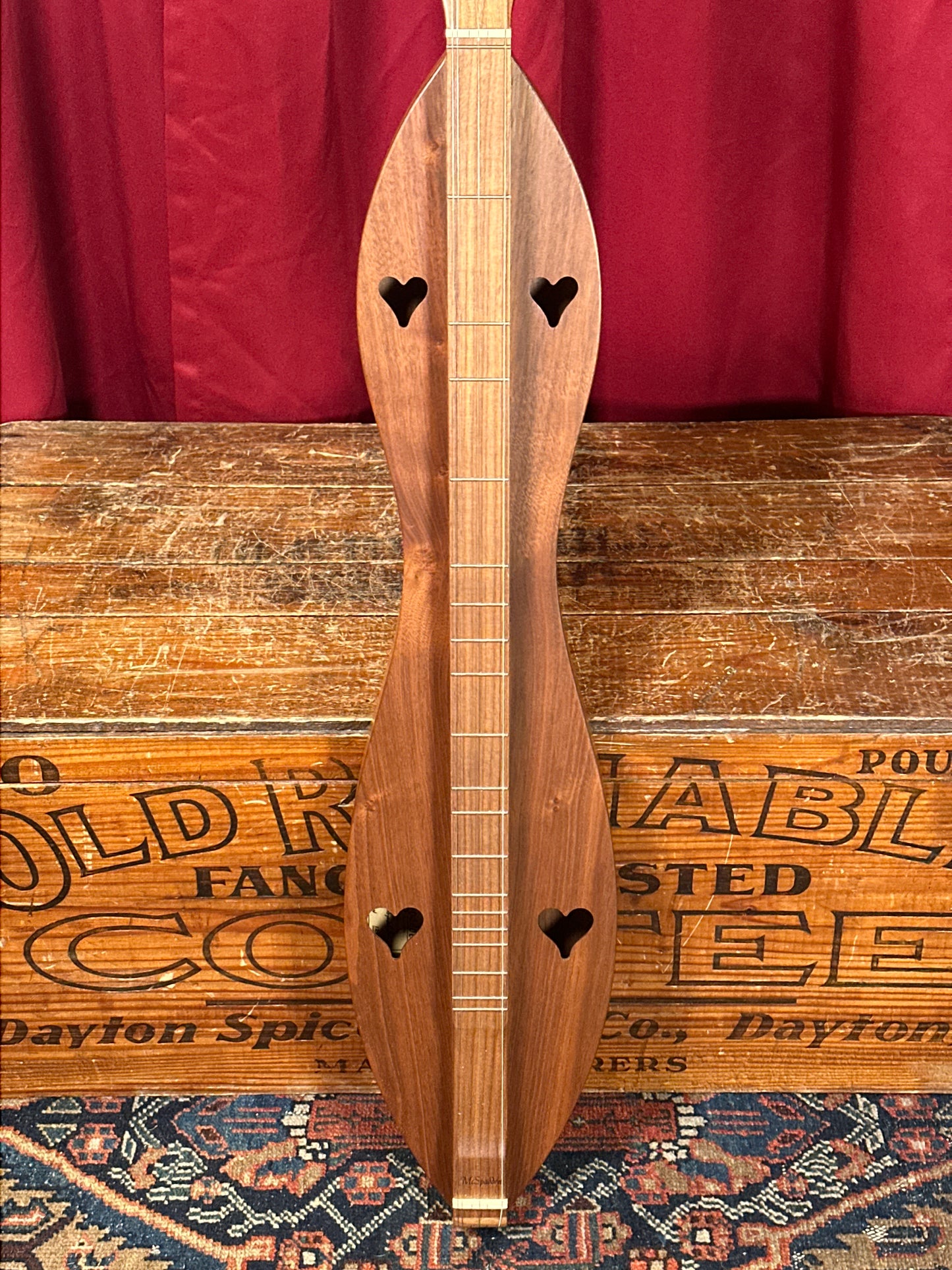 1991 McSpadden FM-12W Hourglass Mountain Dulcimer Walnut w/ OCBC