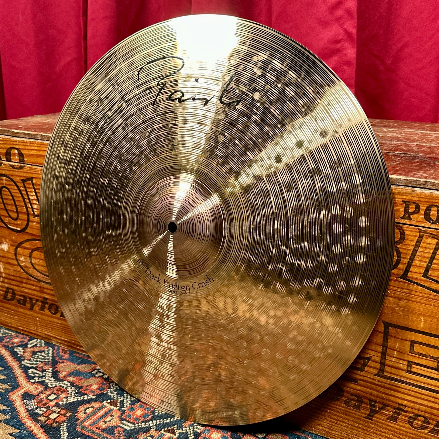 19" Paiste Signature Dark Energy Crash Mark I Cymbal 1732g *Video*