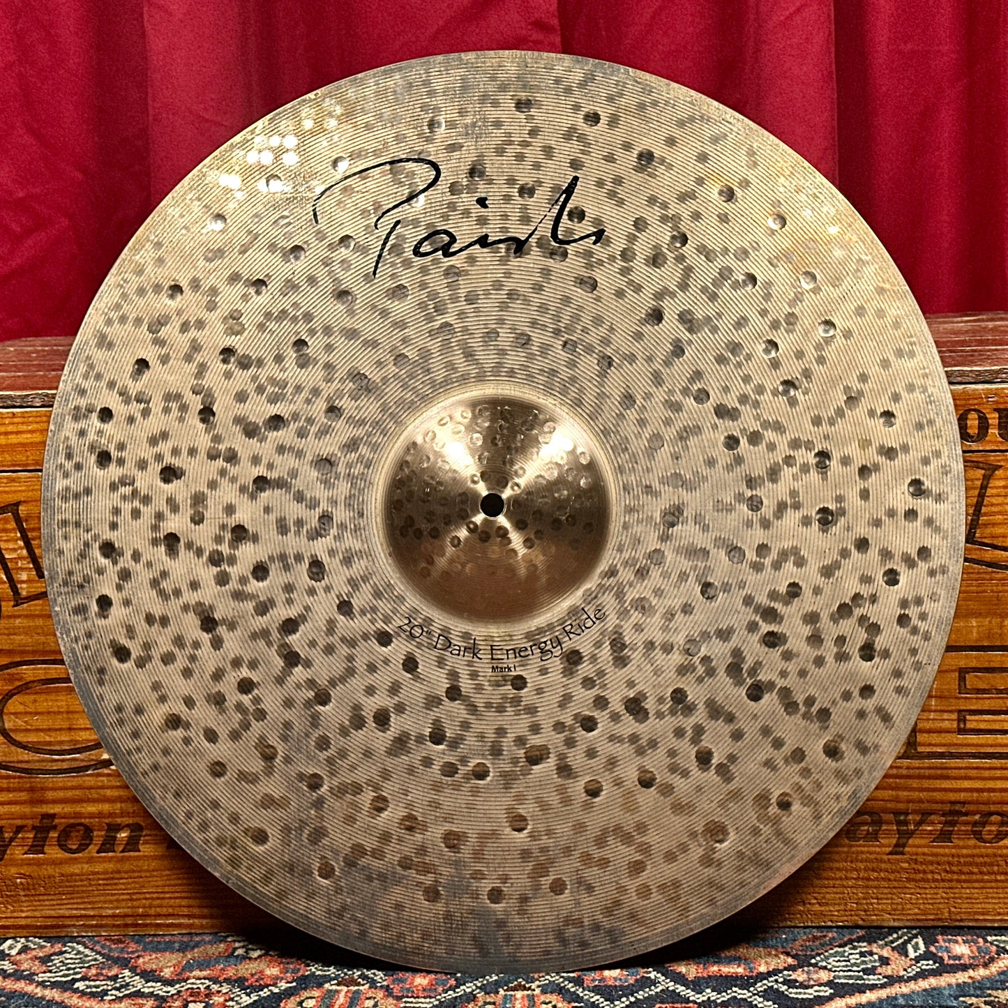 20" Paiste Signature Dark Energy Ride Mark I Cymbal 2378g *Video*
