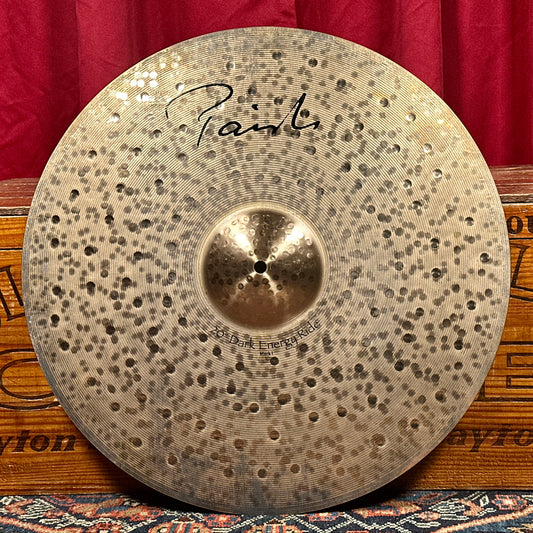 20" Paiste Signature Dark Energy Ride Mark I Cymbal 2378g *Video*
