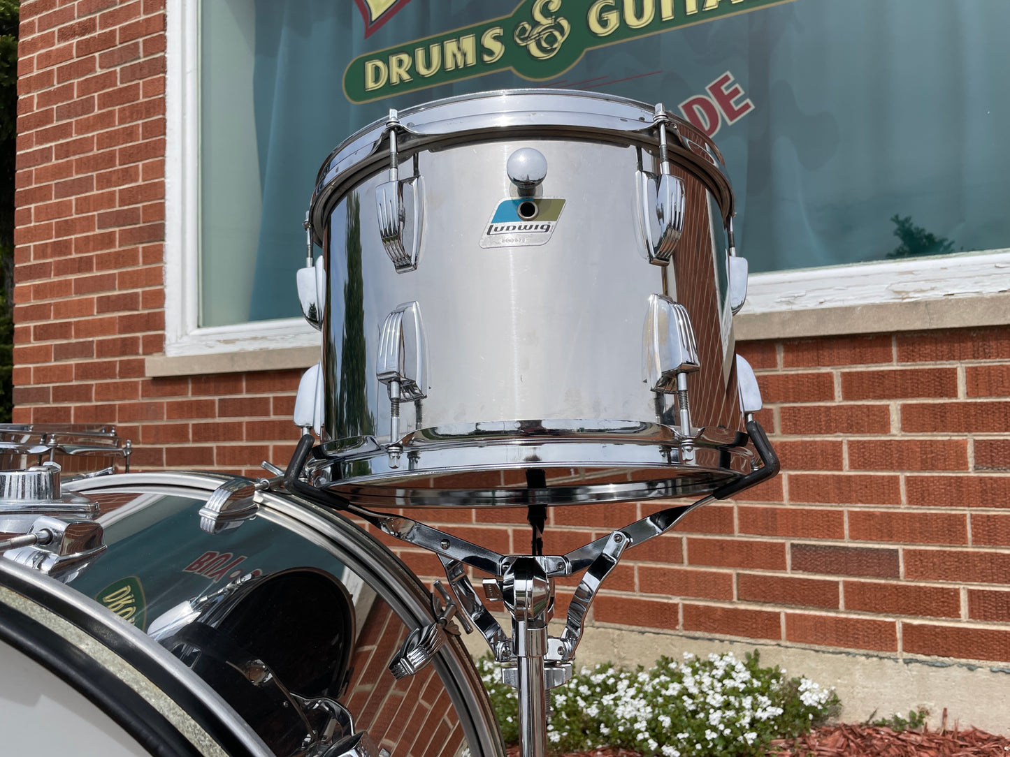 1970s Ludwig Stainless Steel Drum Set 24/13/16/18