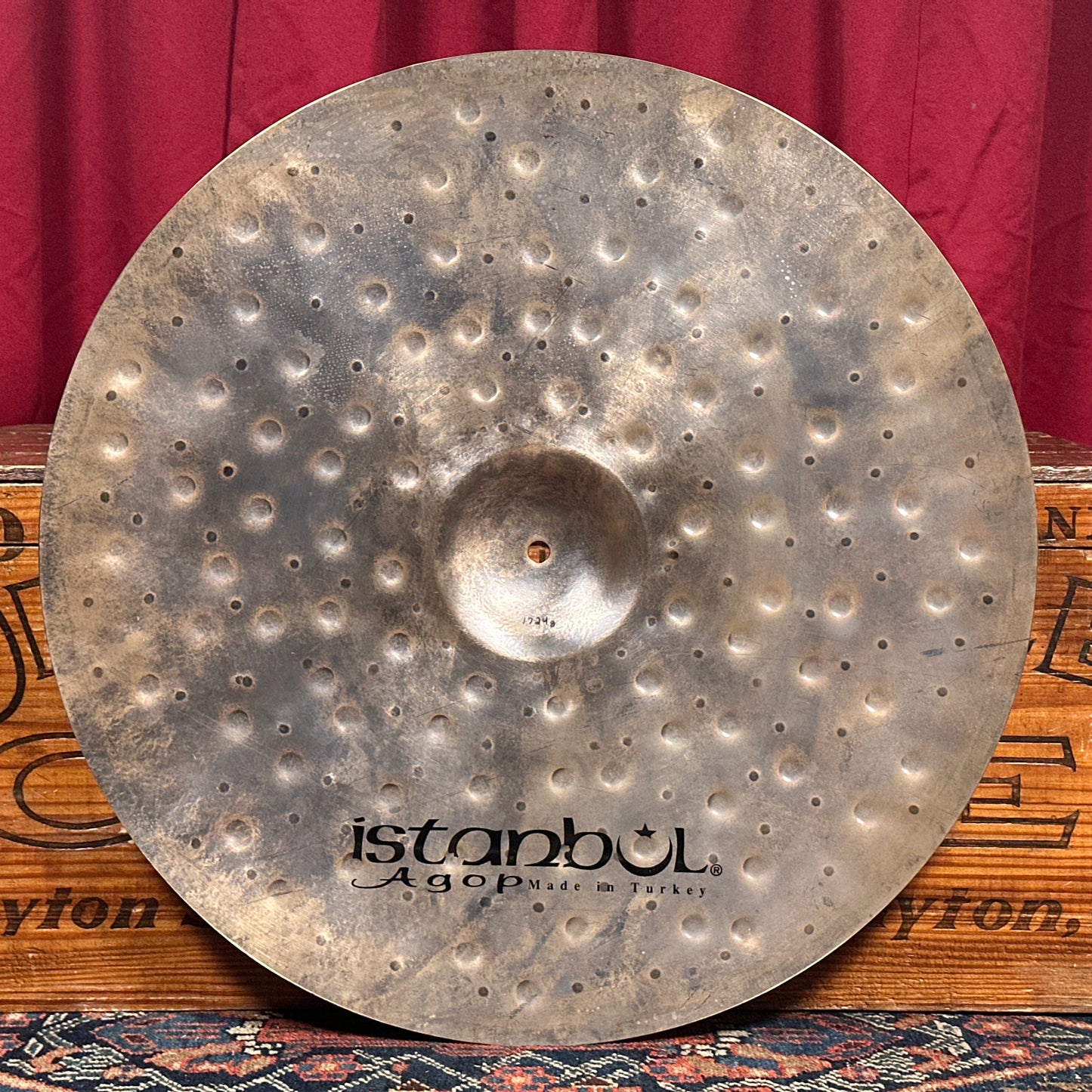 22" Istanbul Agop Xist Dry Dark Crash Cymbal 1724g *Video Demo*