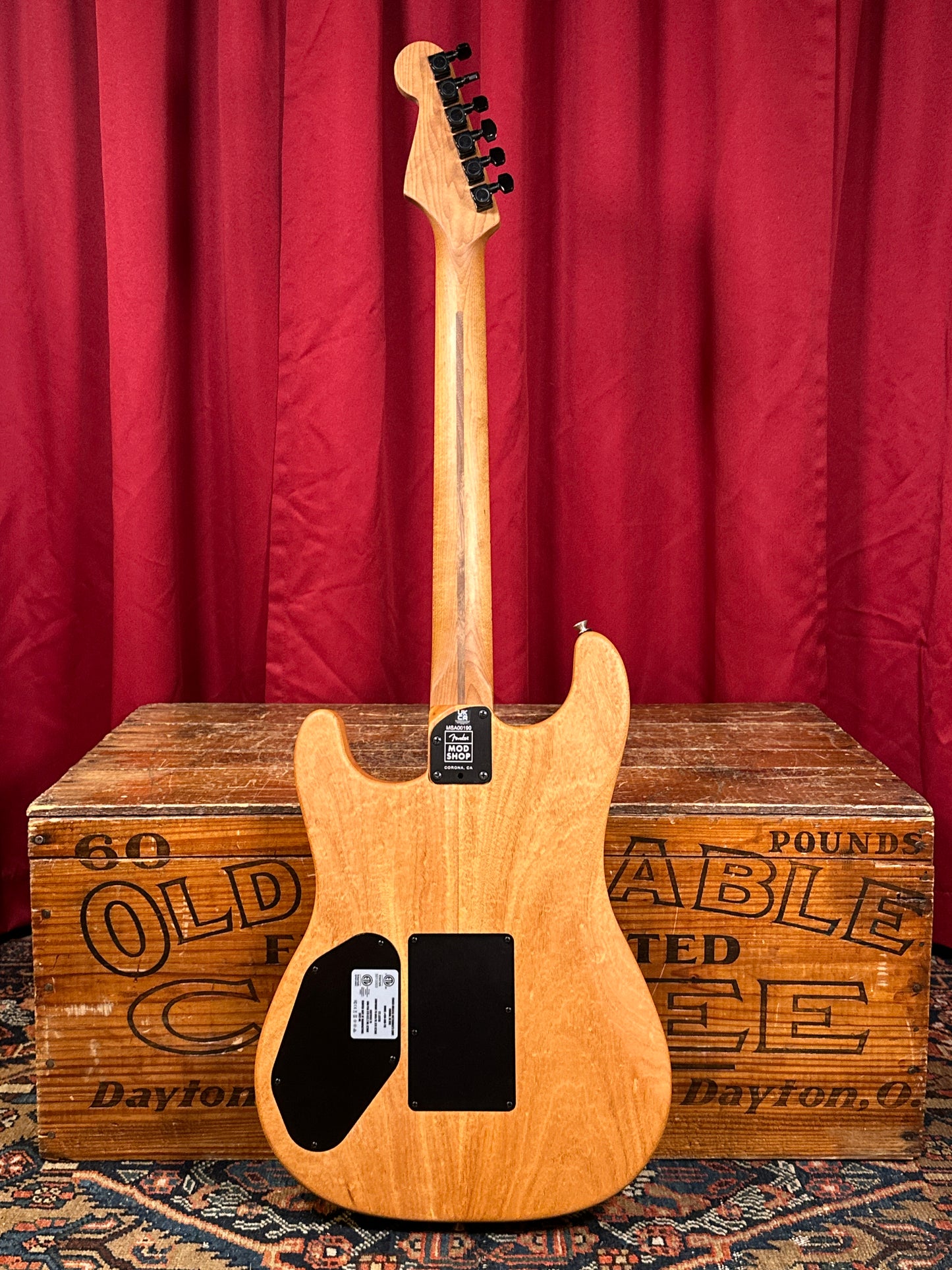 2022 Fender Mod Shop Acoustasonic Stratocaster Black w/ OHSC