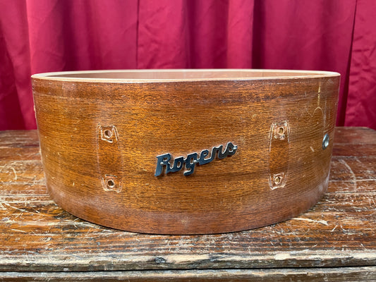 1960s Rogers Monitor Model 5x14 Snare Drum Shell Mahogany Cleveland