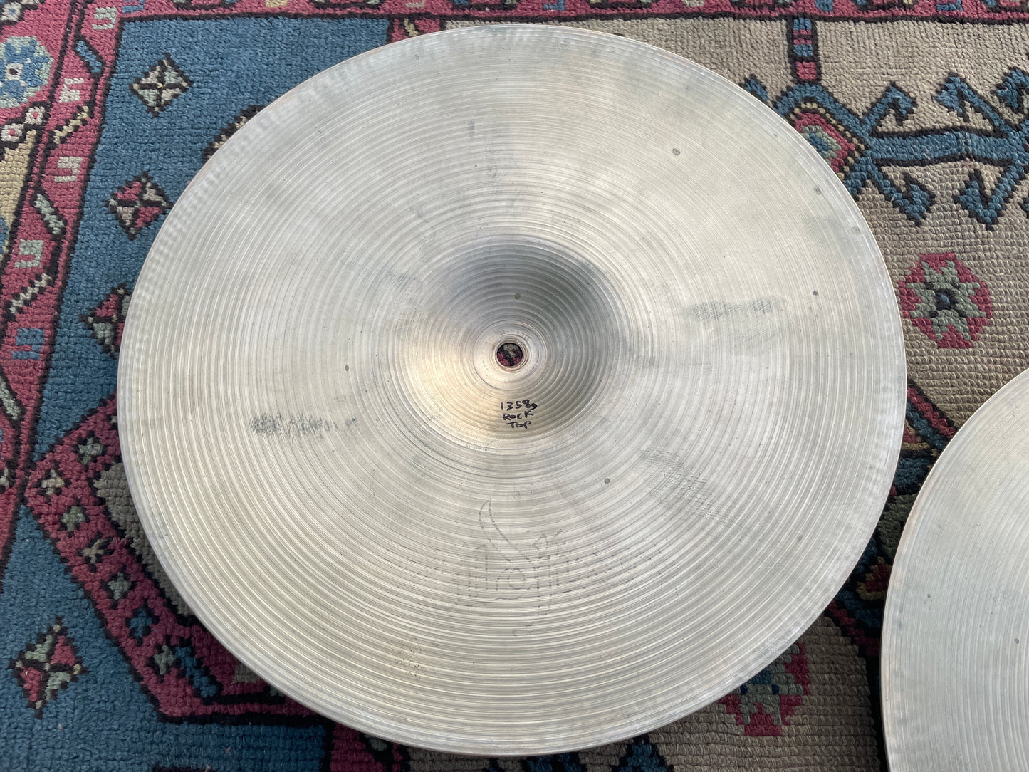 14" Zildjian A 1970s Rock Hi-Hat Cymbal Pair 1358g/1402g *Video Demo*