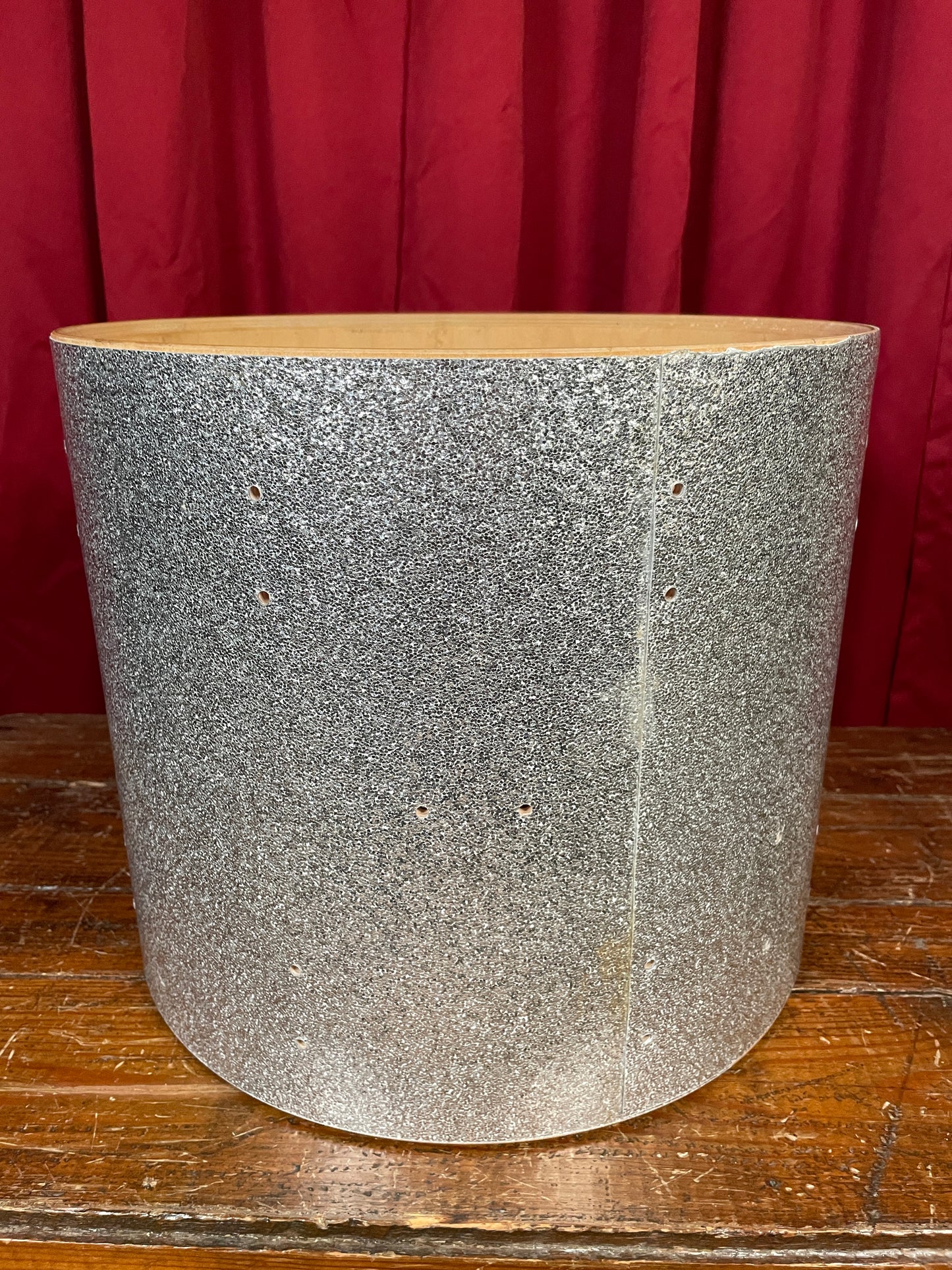 2006 DW Collector's Series 12x14 Tom Drum Shell Only Silver Sparkle Drum Workshop