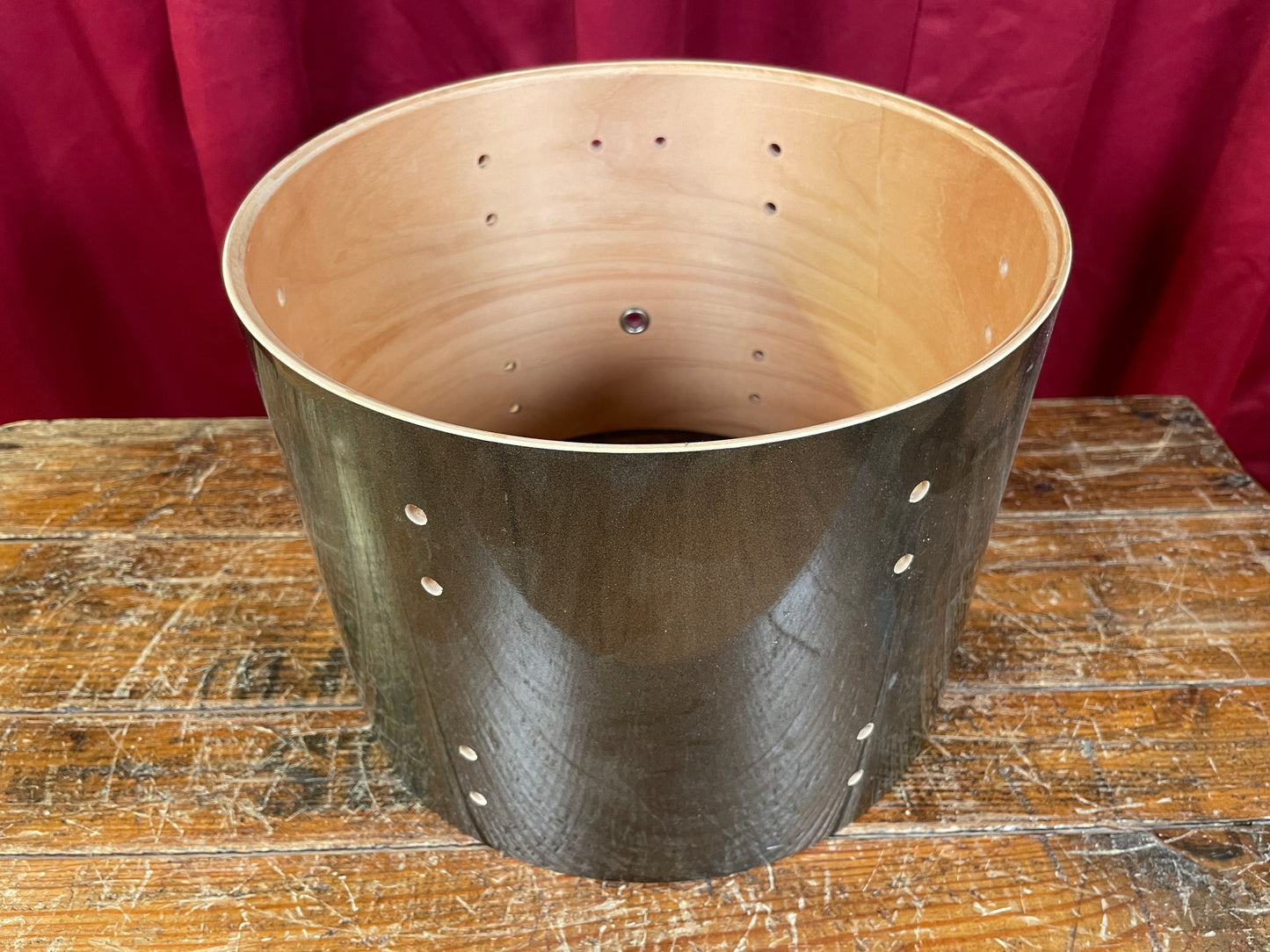 2009 Yamaha Stage Custom 9x12 Tom Drum Shell Dark Silver Metallic BTT612U