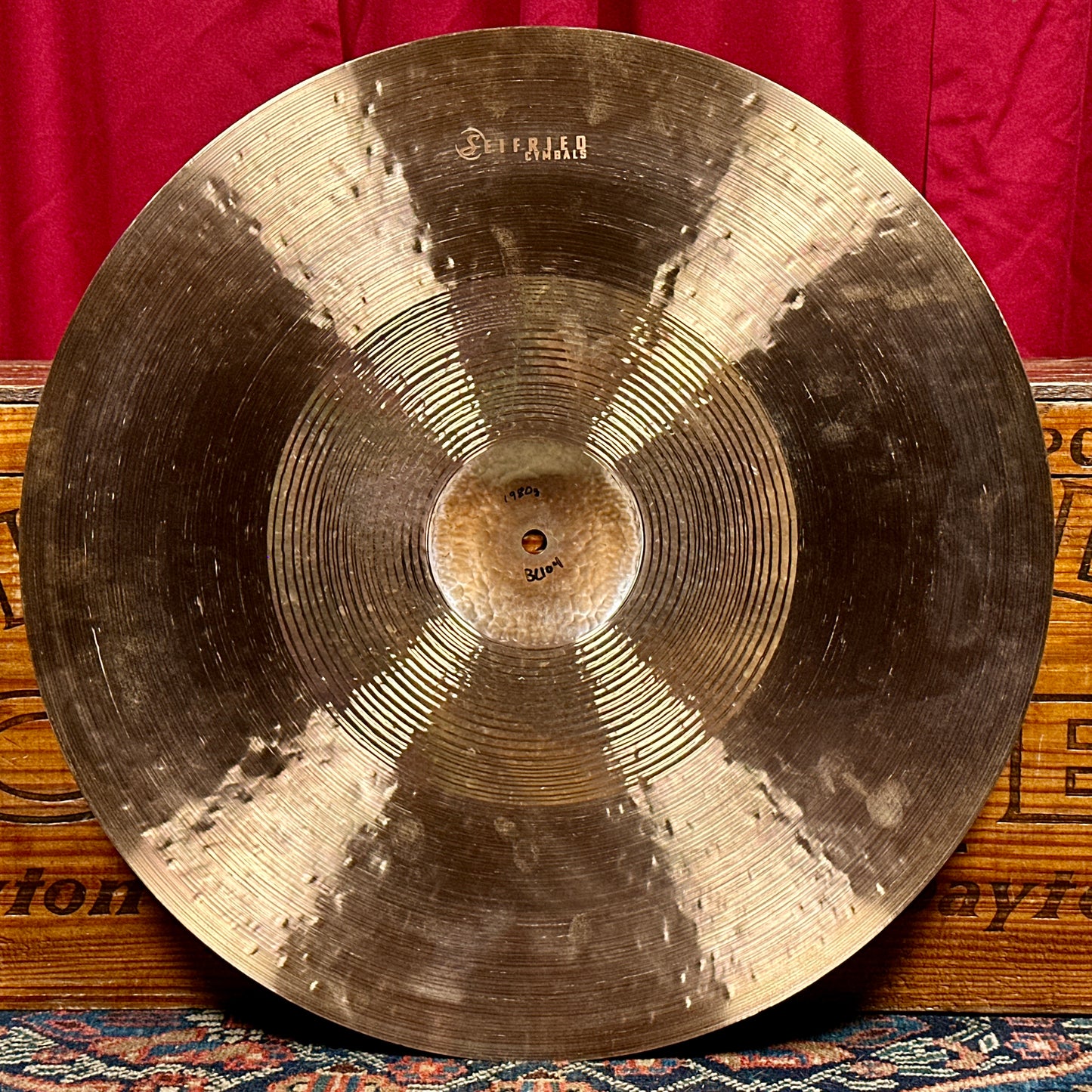 20" Seifried Original B10 Ride Cymbal 1980g *Video*