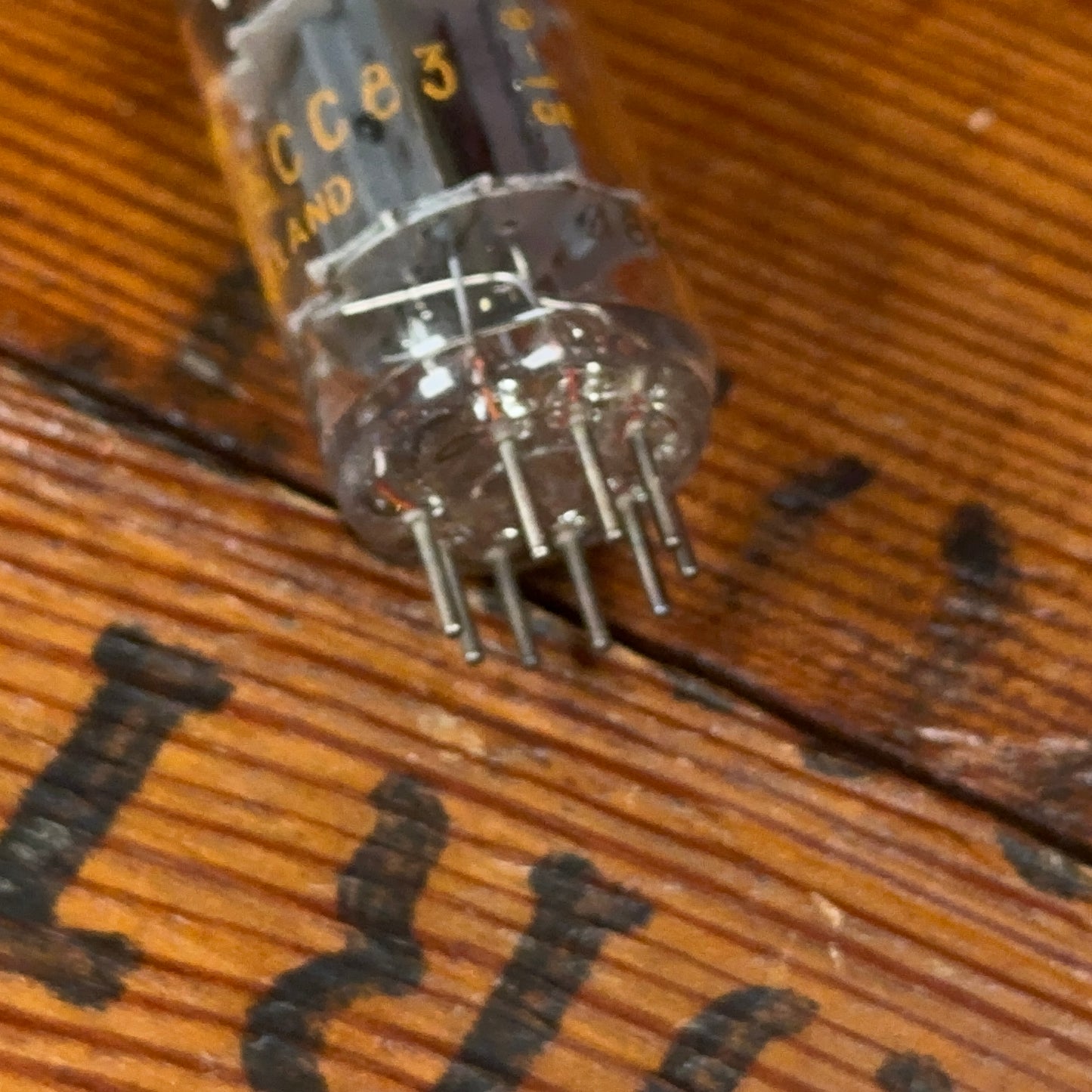 Vintage Amperex 12AX7A Preamp Tube 12AX7 ECC83 Valve Orange Globe #277