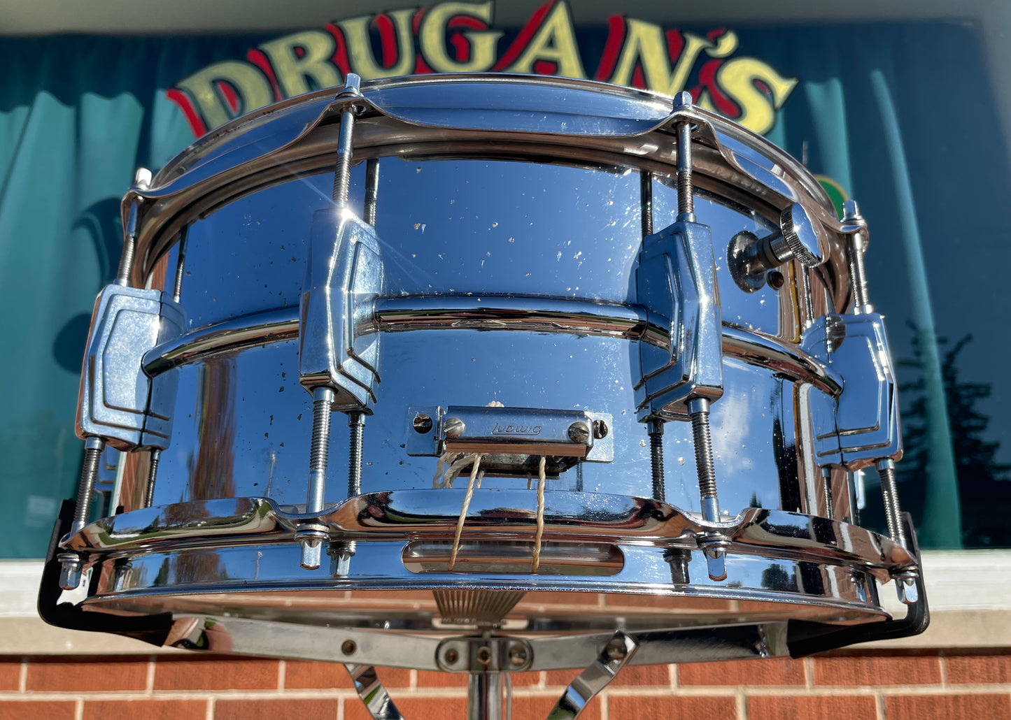 1970s Ludwig 6.5x14 LM402 Supraphonic Snare Drum