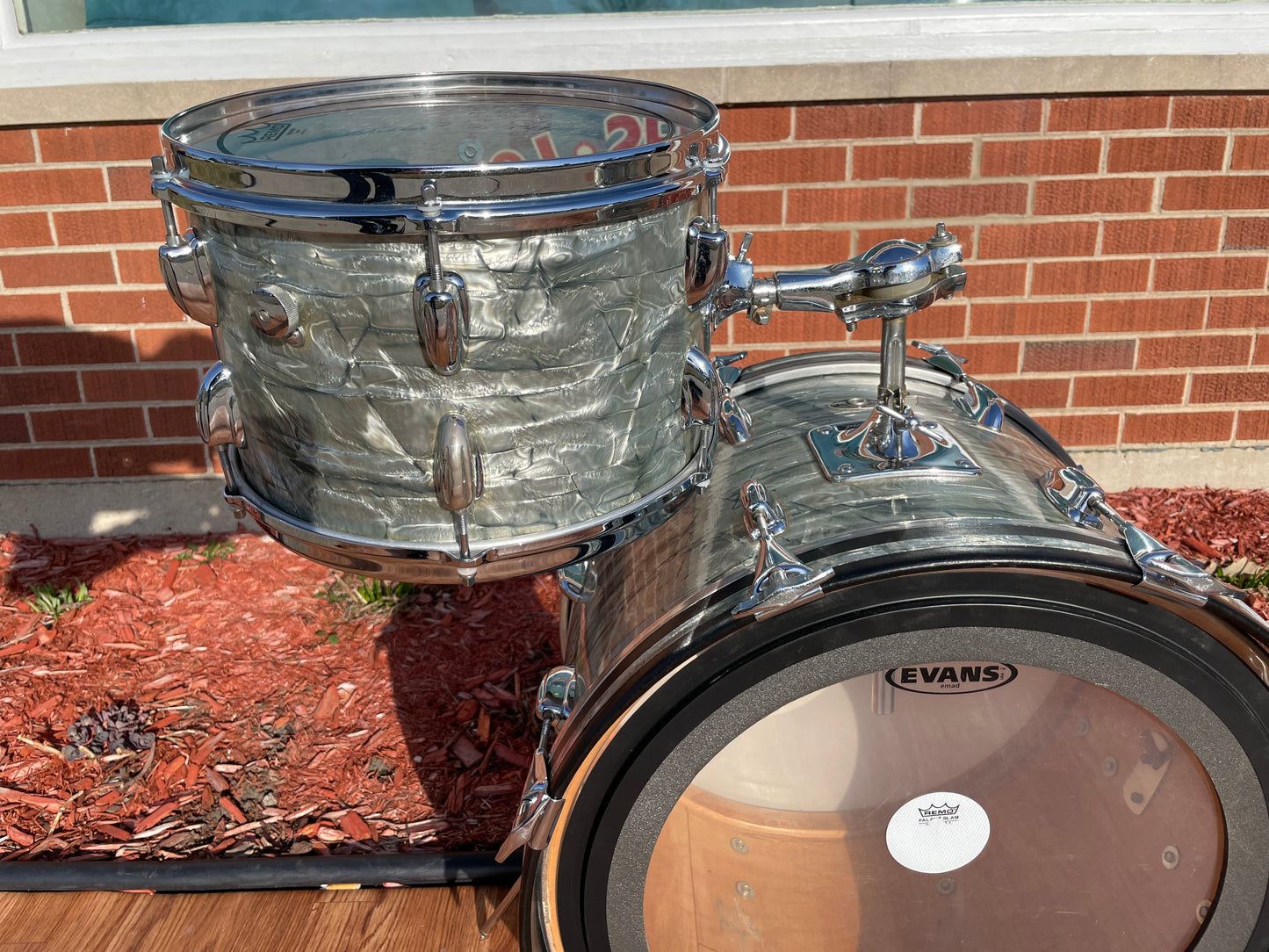 1970s Slingerland No. 9N Modern Jazz Outfit Sky Blue Pearl Drum Set 20/12/14