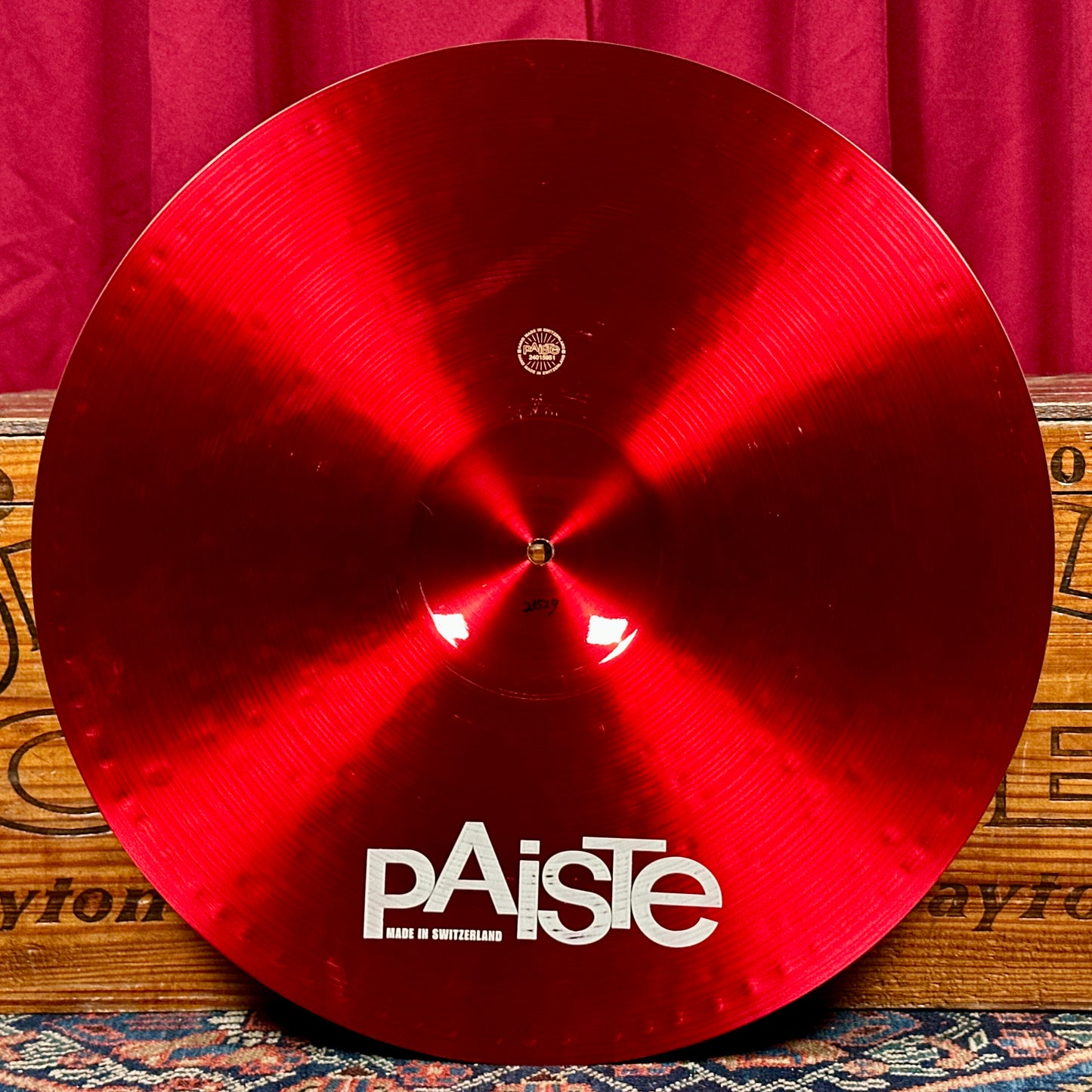 20" Paiste Red Color Sound 900 Heavy Crash Cymbal 2152g *Video Demo*
