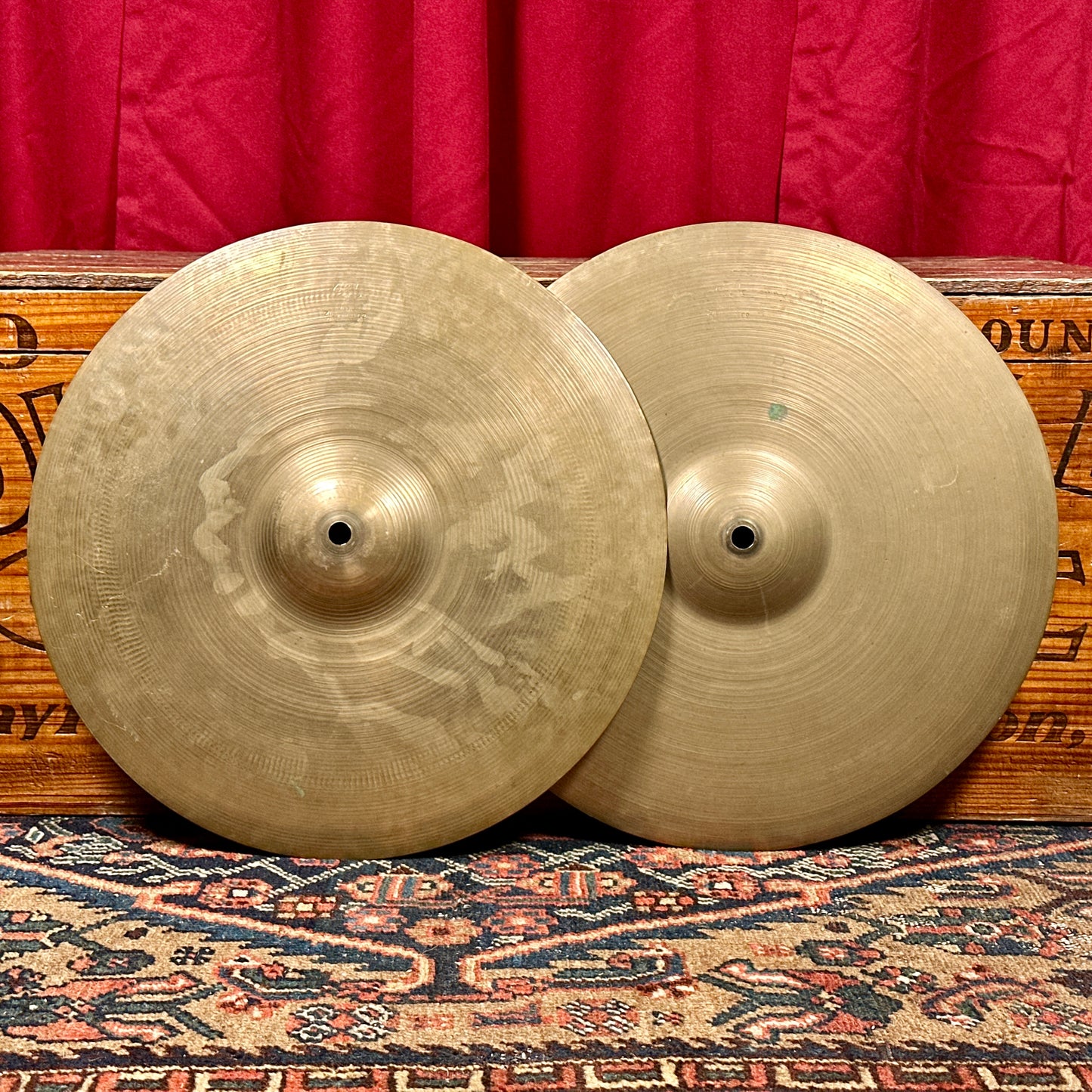 14" Zildjian A 1940s Trans Stamp Hi-Hat Cymbal Pair 712g/762g *Video Demo*