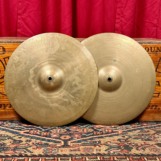 14" Zildjian A 1940s Trans Stamp Hi-Hat Cymbal Pair 712g/762g *Video Demo*