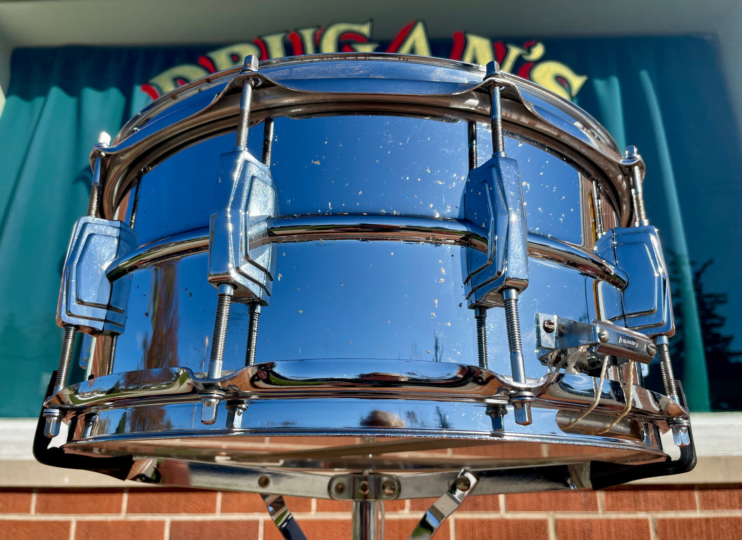 1970s Ludwig 6.5x14 LM402 Supraphonic Snare Drum