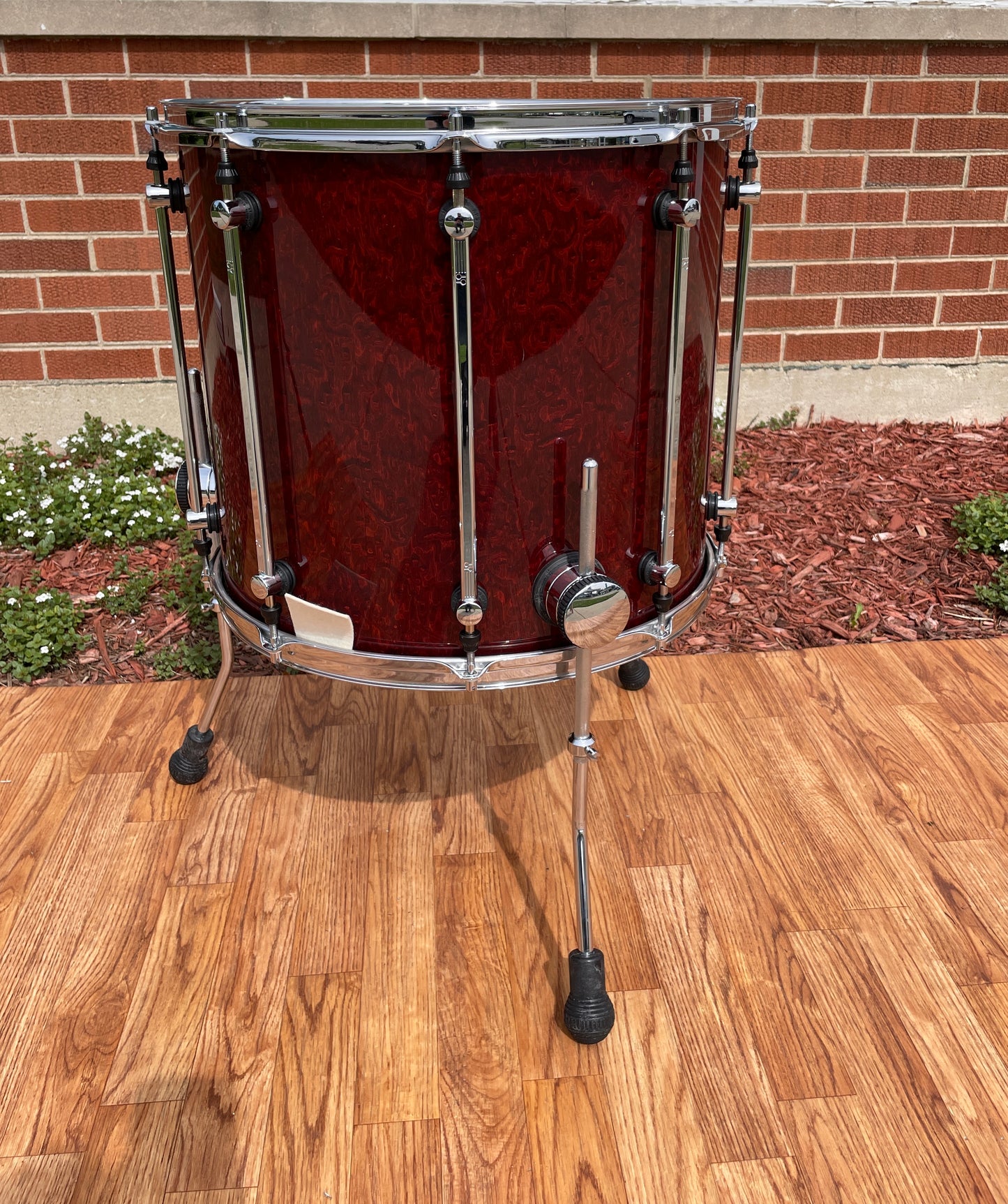 Sonor Designer Series 18" Maple Light Floor Tom Stain Red 16x18 18x16