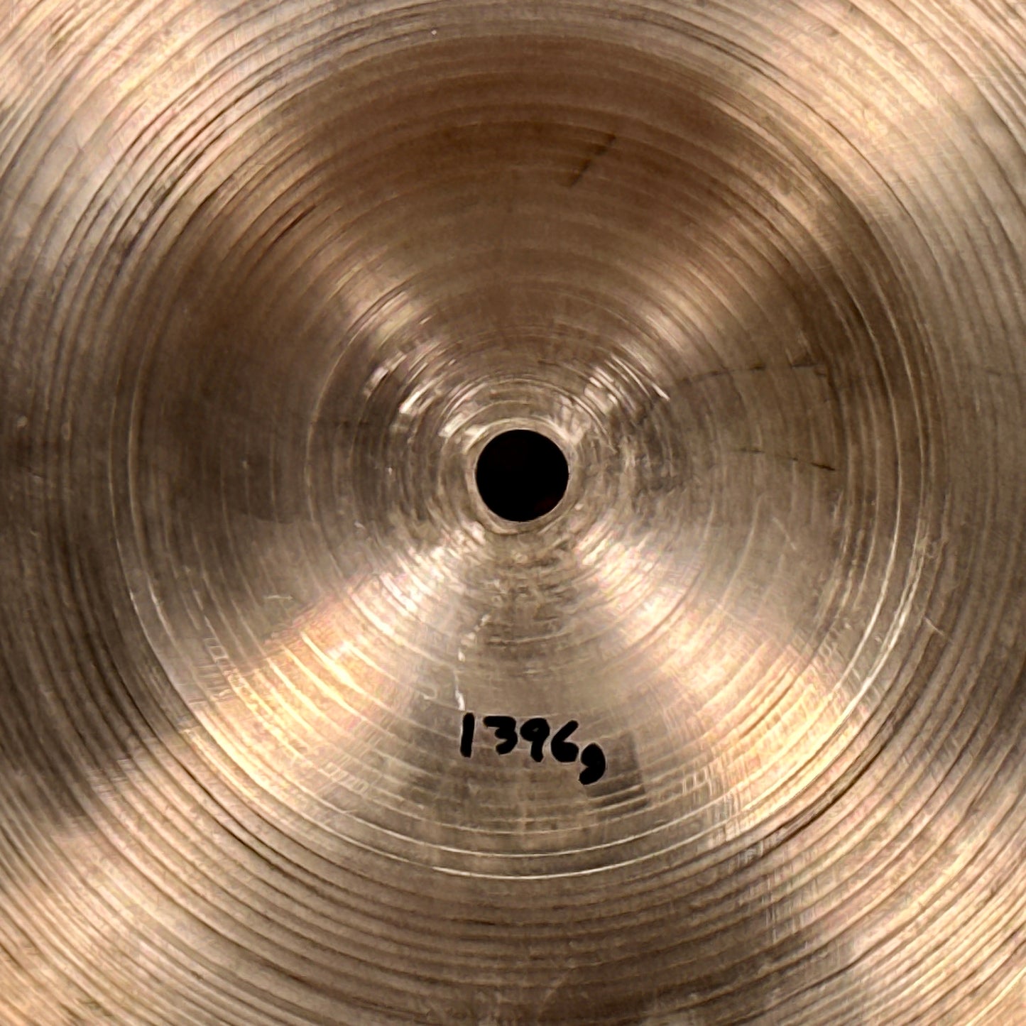 15" Zildjian A 1940s-1950s Trans Stamp Hi-Hat Single / Small Ride Cymbal 1396g