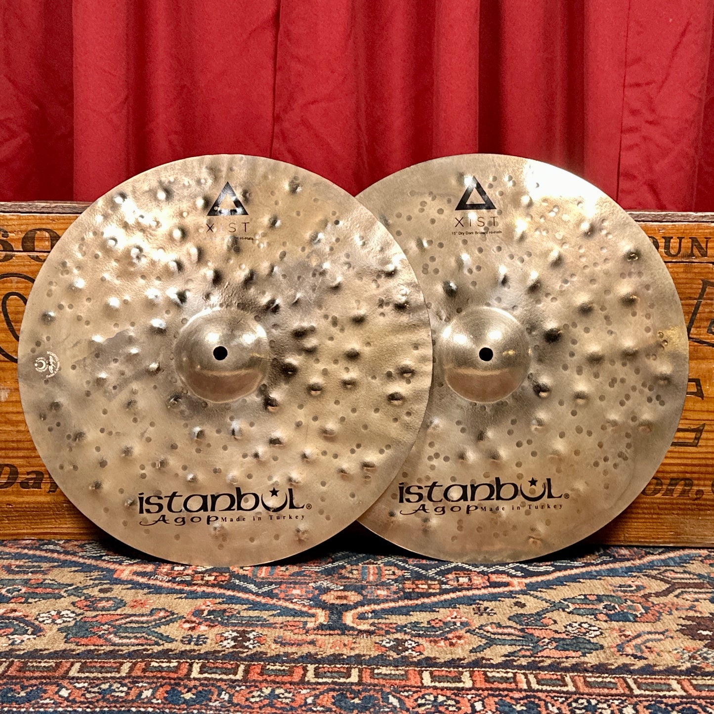 15" Istanbul Agop Xist Dry Dark Brilliant Hi-Hat Cymbal Pair 706g/1126g *Video Demo*