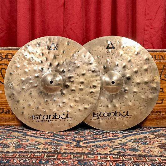 15" Istanbul Agop Xist Dry Dark Brilliant Hi-Hat Cymbal Pair 706g/1126g *Video Demo*