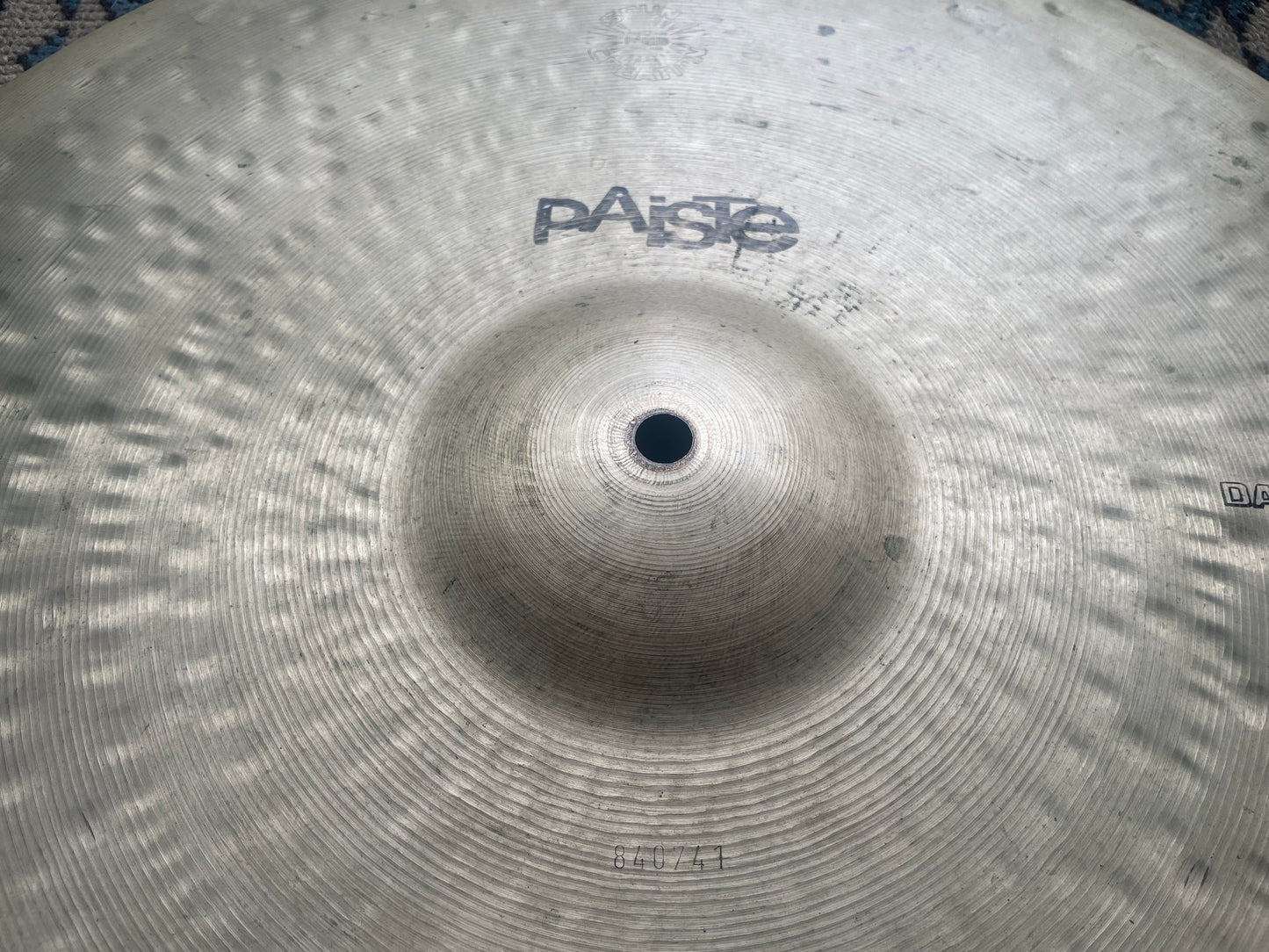 1978 20" Paiste Sound Creation Dark Ride Cymbal Black Label 2582g *Video Demo*