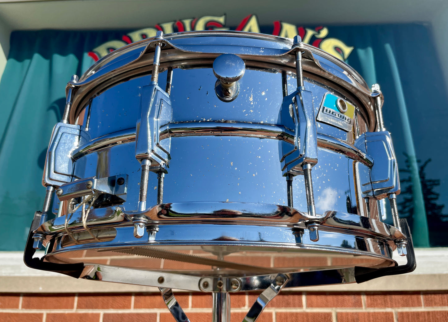 1970s Ludwig 6.5x14 LM402 Supraphonic Snare Drum