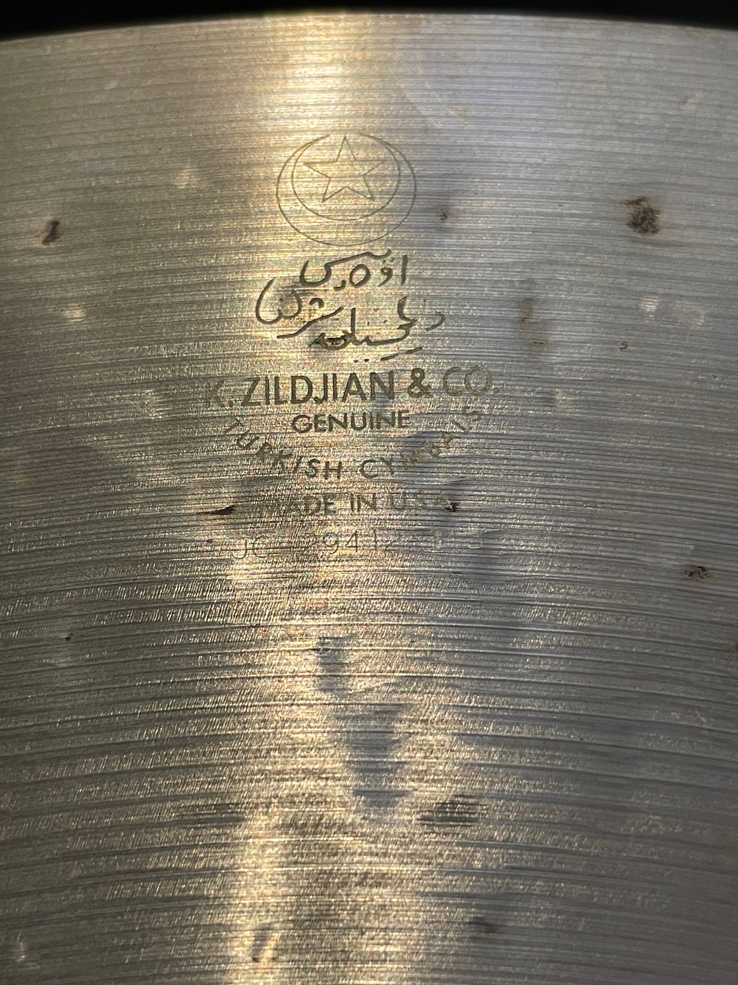16" Zildjian K Custom Dark Crash Cymbal 1024g