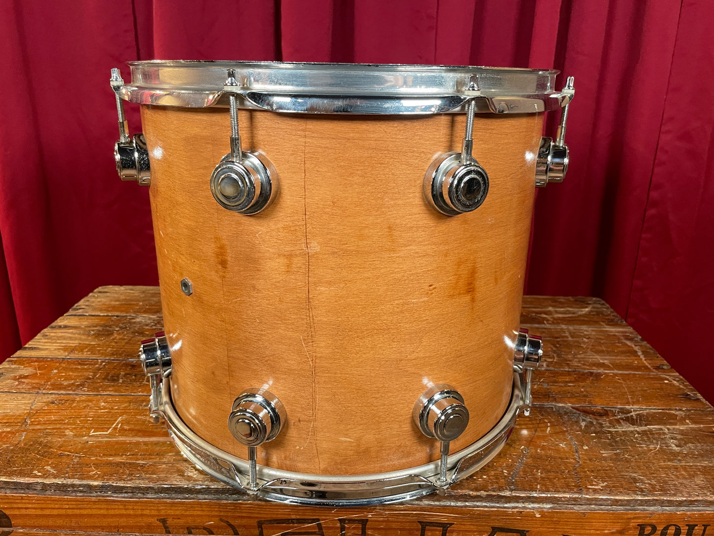 DW 14" Tom Single Natural Refinished 12x14 14x12 Pre-Collector's Series Keller Shell Drum Workshop