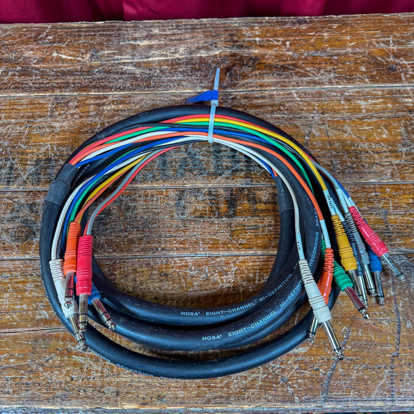 Hosa CPP-804 1/4" TS to 1/4" TS Cable Snake 4m