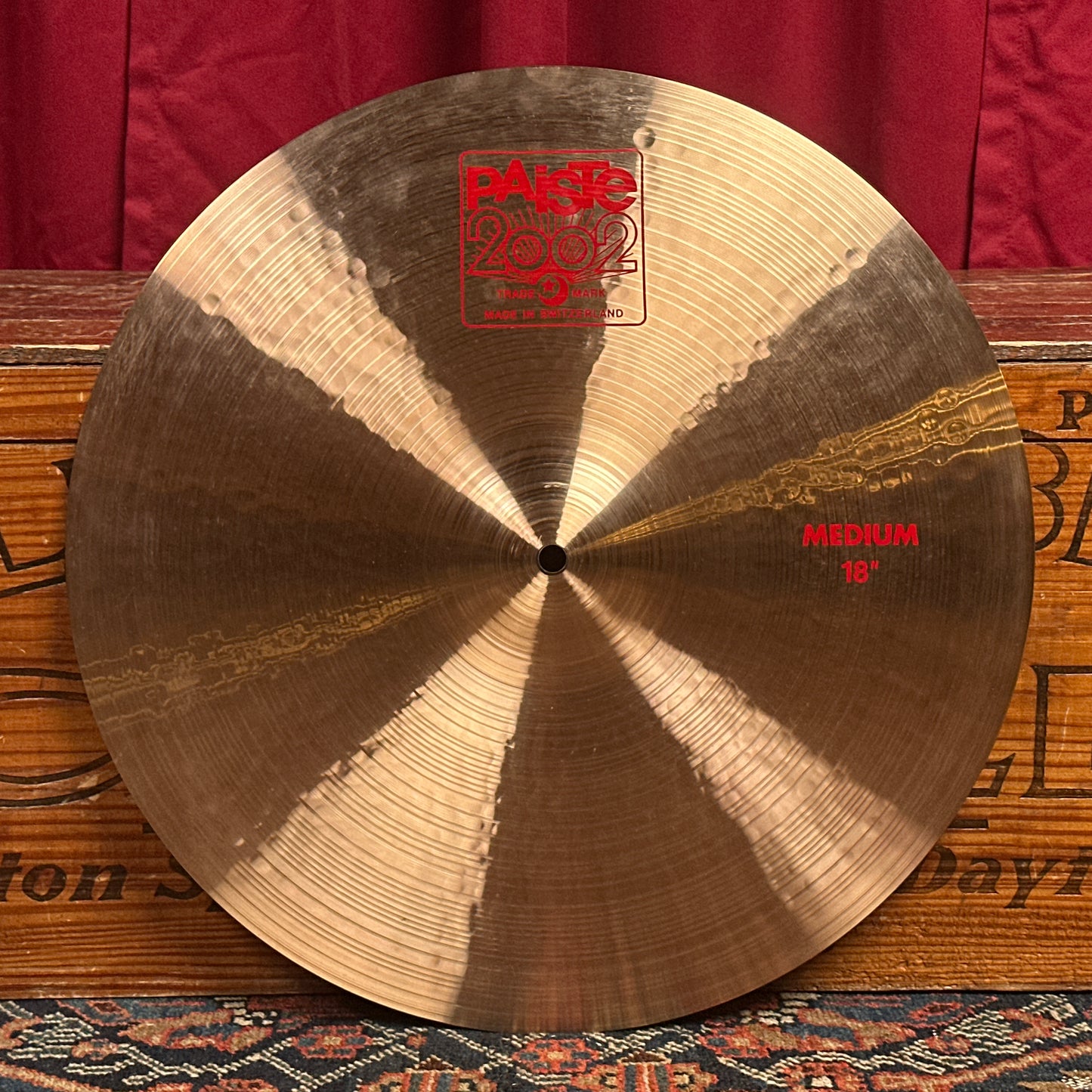 18" Paiste 2002 Medium Crash Cymbal 1580g *Video Demo*