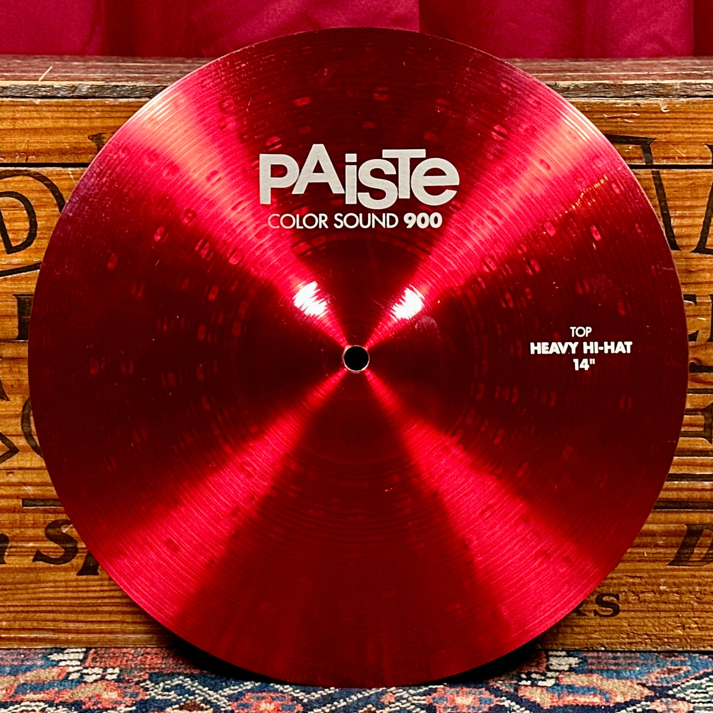 14" Paiste Red Color Sound 900 Hi-Hat Cymbal Pair 956g/1308g *Video Demo*