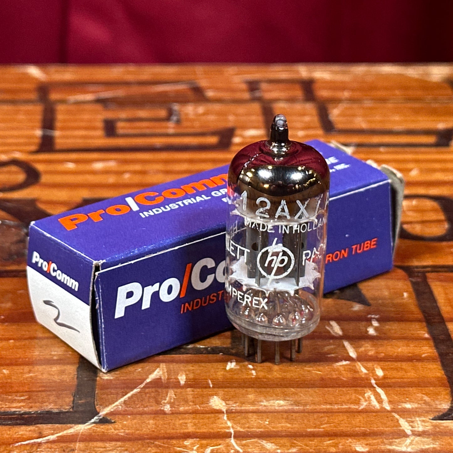 Vintage Hewlett Packard by Amperex 12AX7A Preamp Tube 12AX7 ECC83 Valve #283