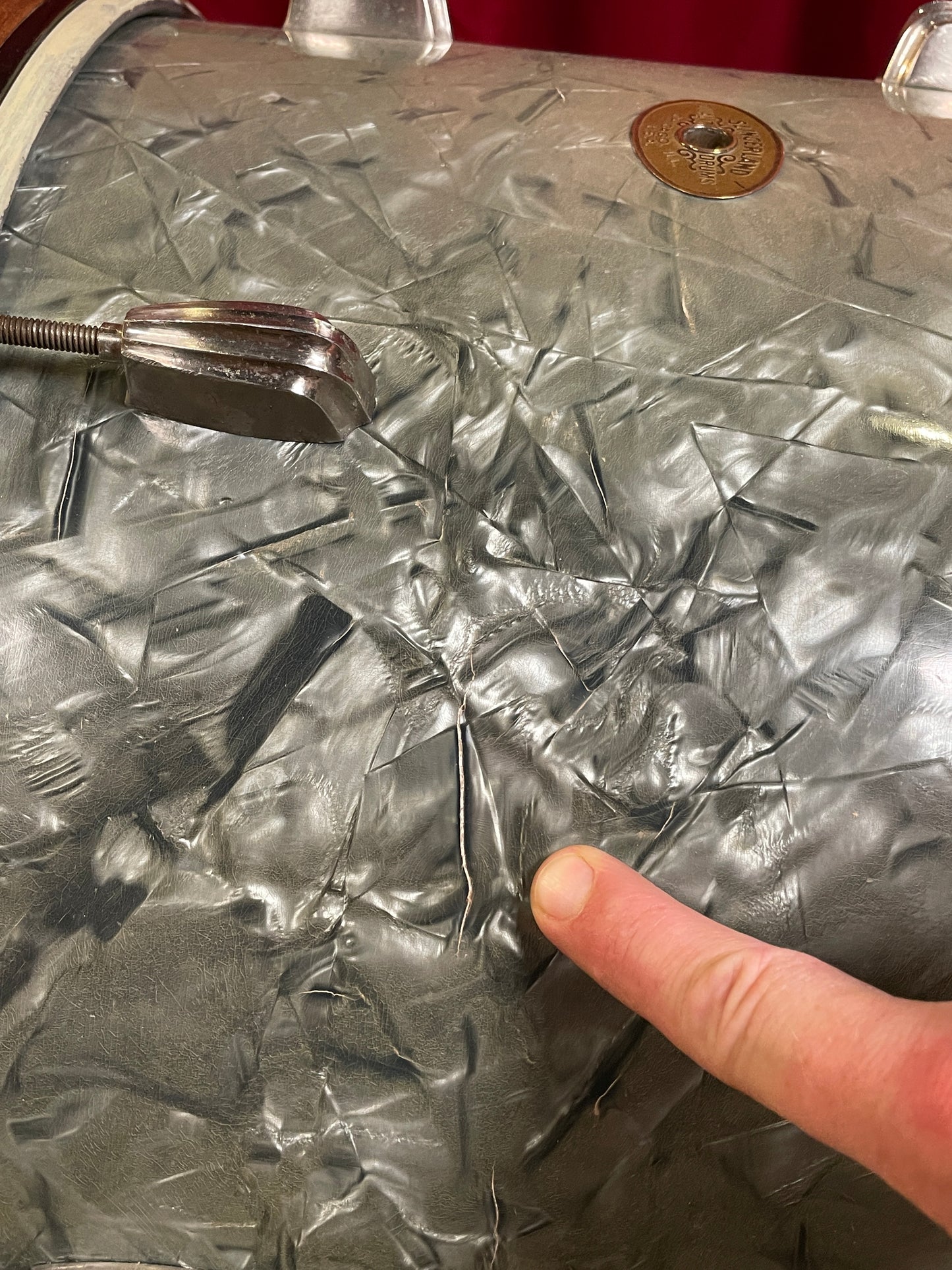 Slingerland Radio King 14x18 Tenor Bass Drum Blue Diamond Pearl - Rare Finish