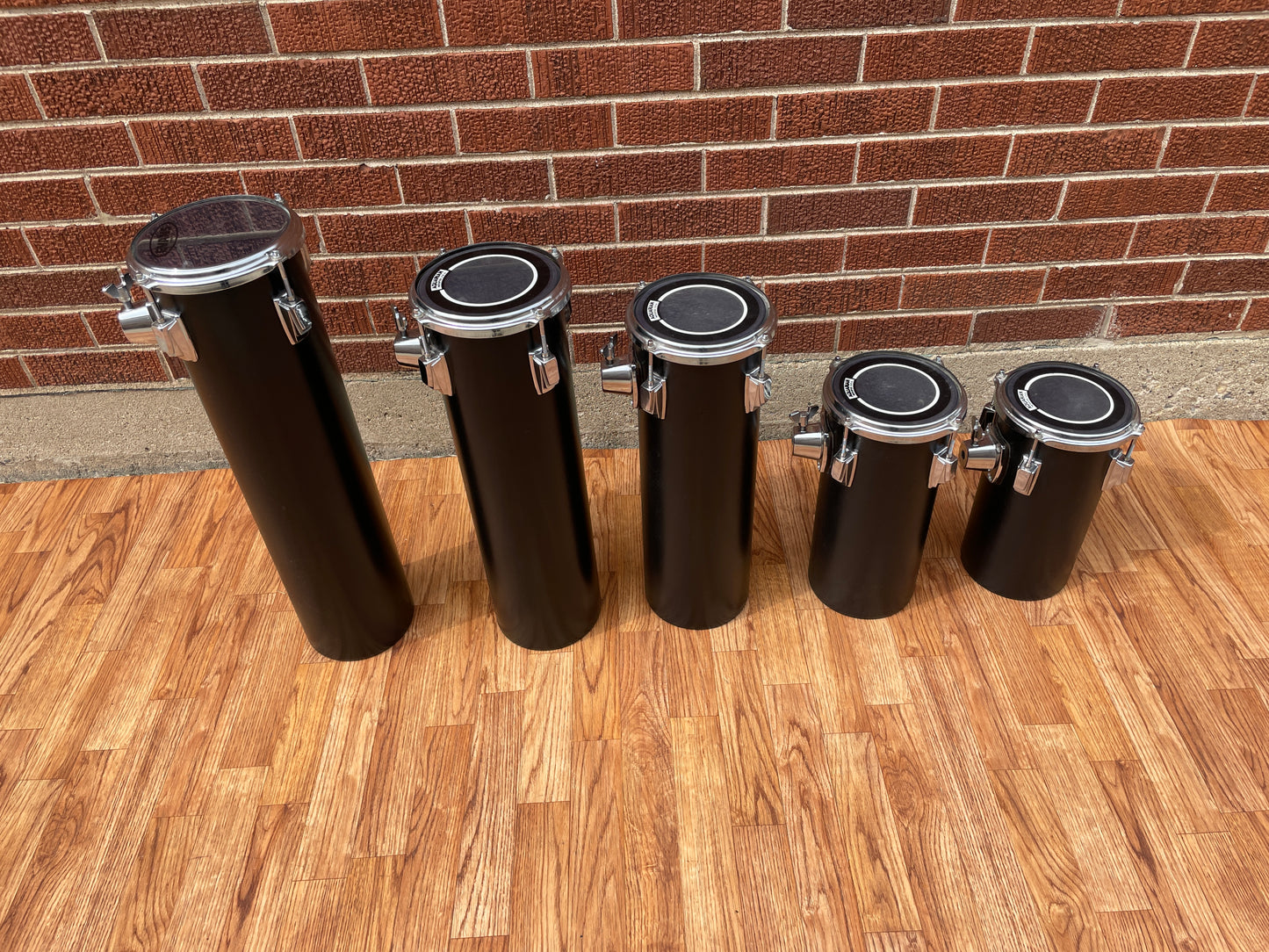 Tama Set Of 5 Octoban Drums Black - 301/343/472/536/600 Millimeters