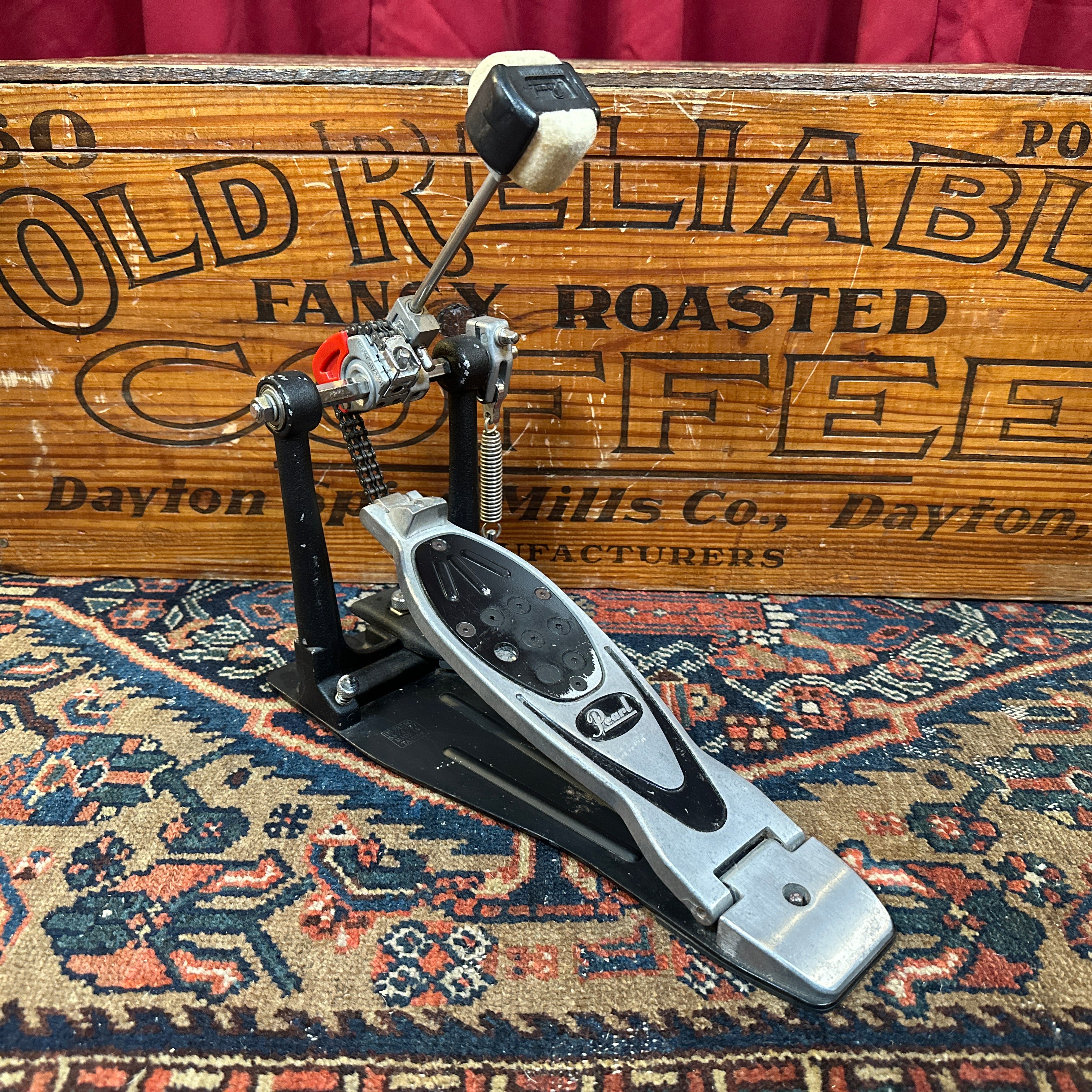 美品 Pearl P-2000c drum pedal Pearl P2000C Eliminator PowerShifter Single Chain Bass Drum Pedal