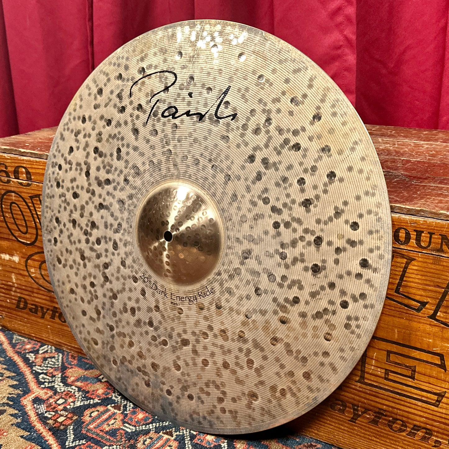 20" Paiste Signature Dark Energy Ride Mark I Cymbal 2378g *Video*