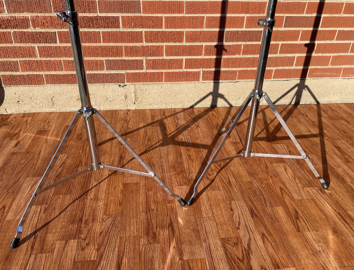 1970s Ludwig No. 1402 Atlas Straight Cymbal Stand Pair