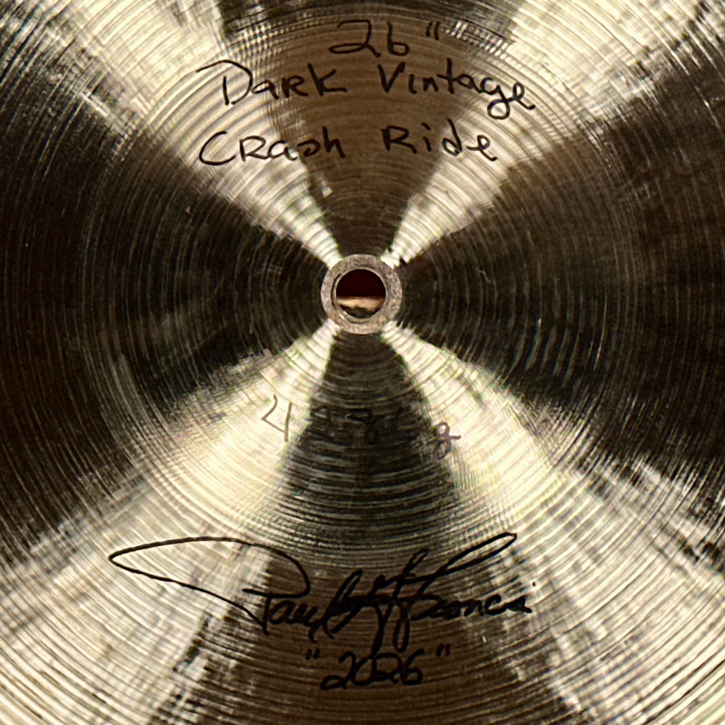 26" Cymbal Craftsman Dark Vintage Crash Ride Cymbal 4286g *Video Demo*