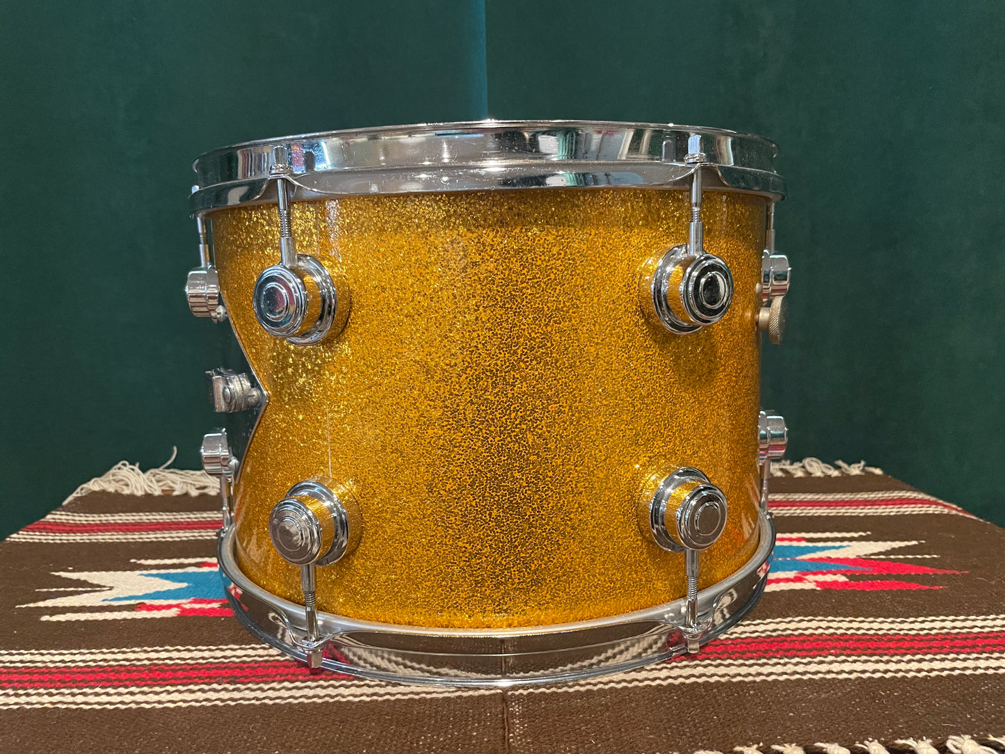 1960s Camco 9x13 Tom Drum Gold Sparkle Chanute