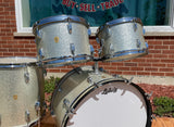 1960s Ludwig Hollywood Drum Set Silver Sparkle Pre-Serial COB