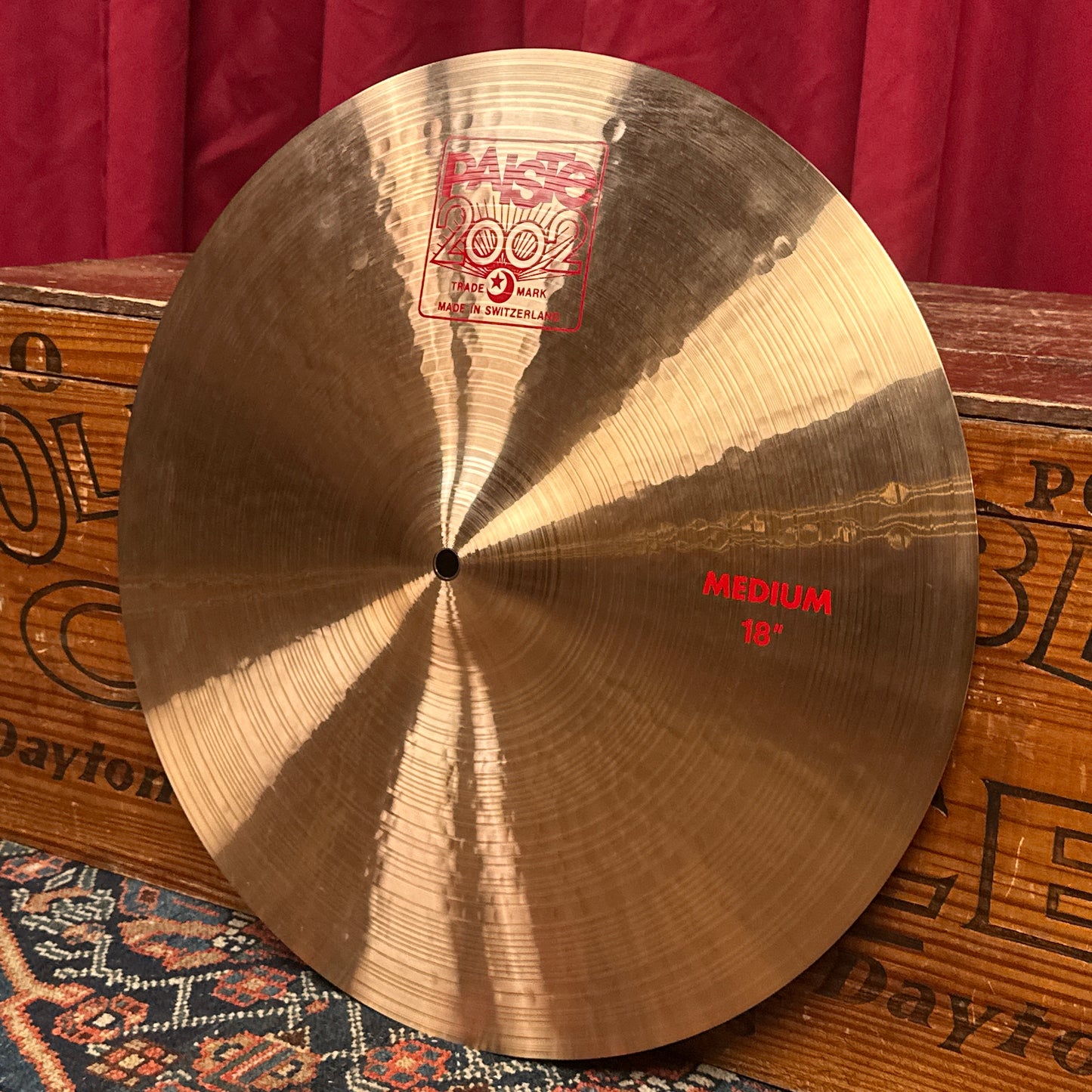 18" Paiste 2002 Medium Crash Cymbal 1580g *Video Demo*