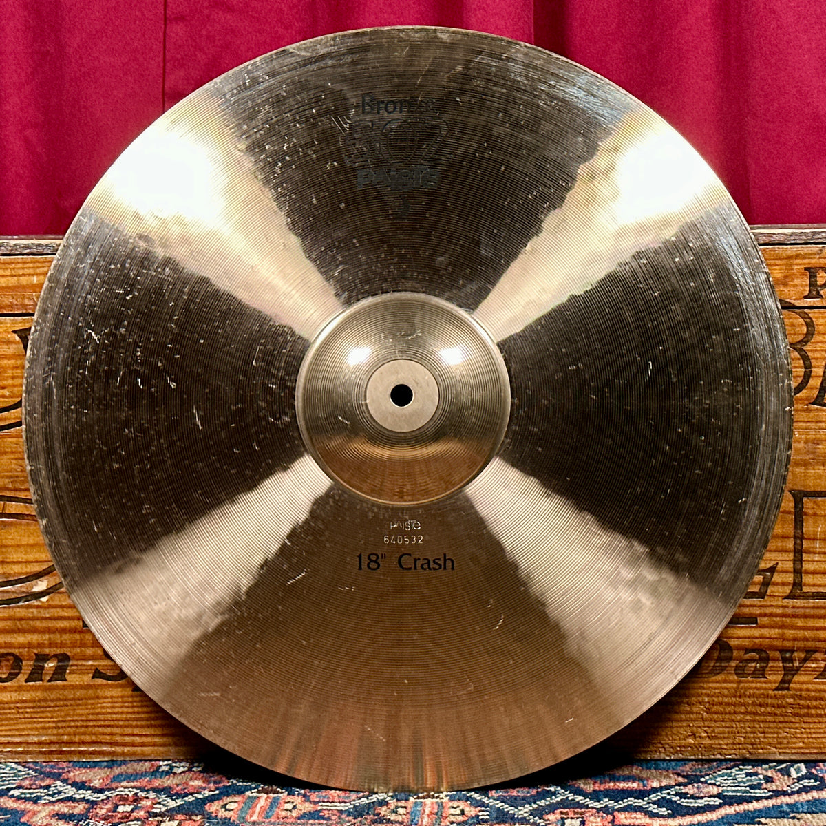 18" Paiste Bronze 502 Crash Cymbal 1492g *Video*
