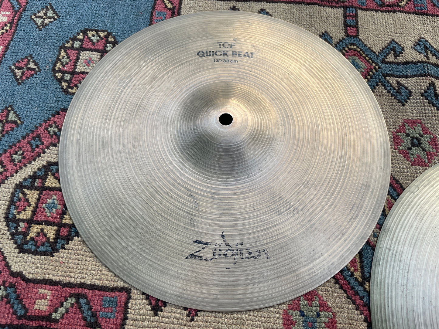 13" Zildjian A 1980s Quick Beat Hi-Hat Cymbal Pair 954g/1094g