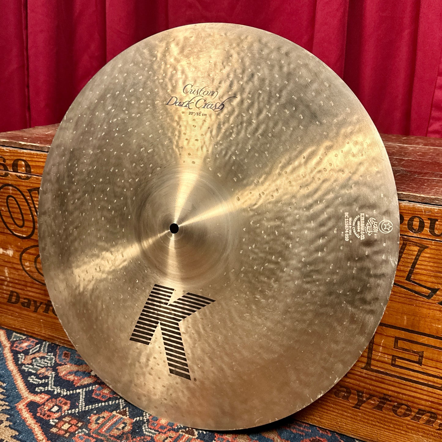 20" Zildjian K Custom Dark Crash Cymbal 2084g *Video Demo*