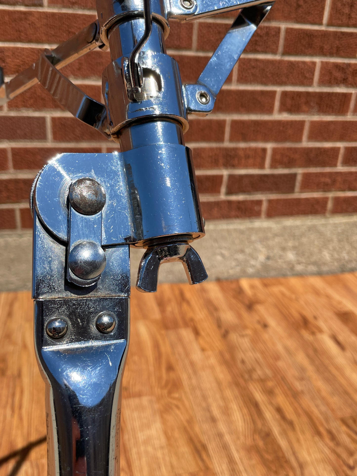 1960s Ludwig No. 1358C Buck Rogers Snare Stand Chrome Walberg & Auge
