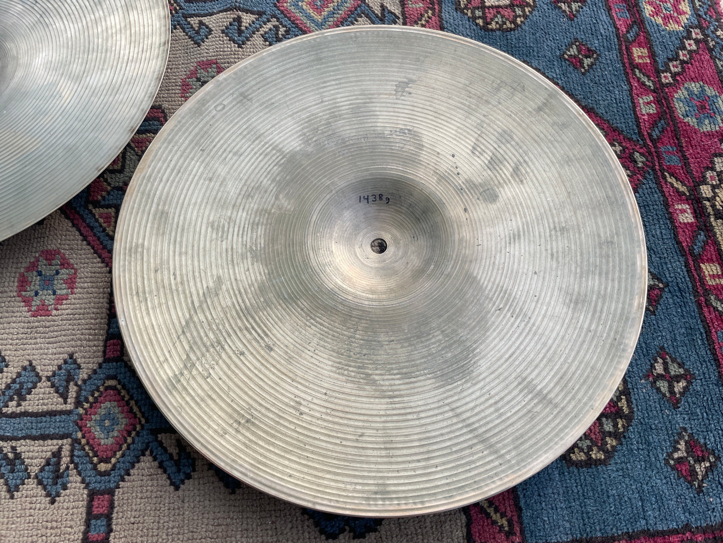 15" Zildjian A 1970s New Beat Hi-Hat Cymbal Pair 960g/1438g *Video Demo*